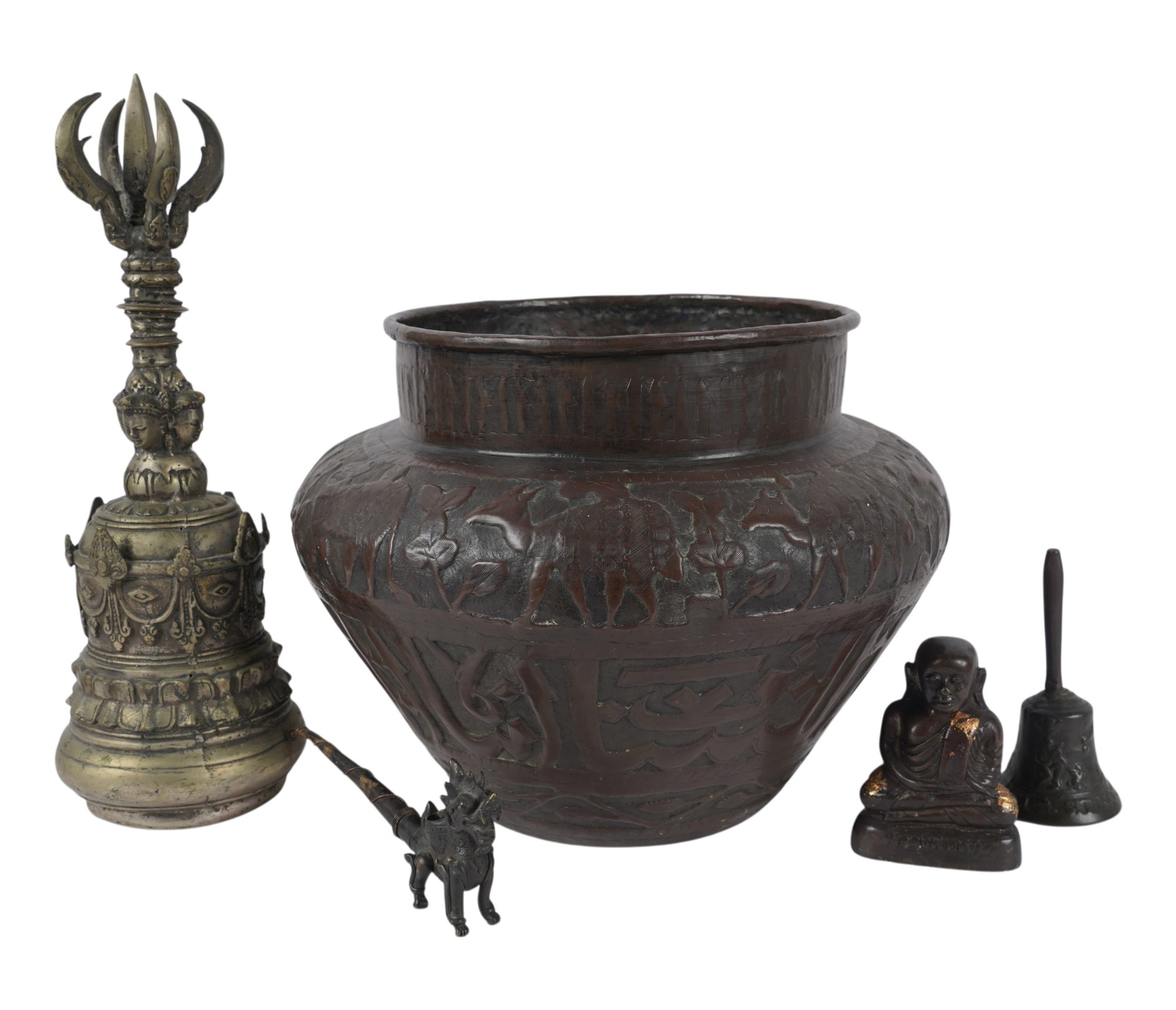 A Collection of Asian Bronze Objects