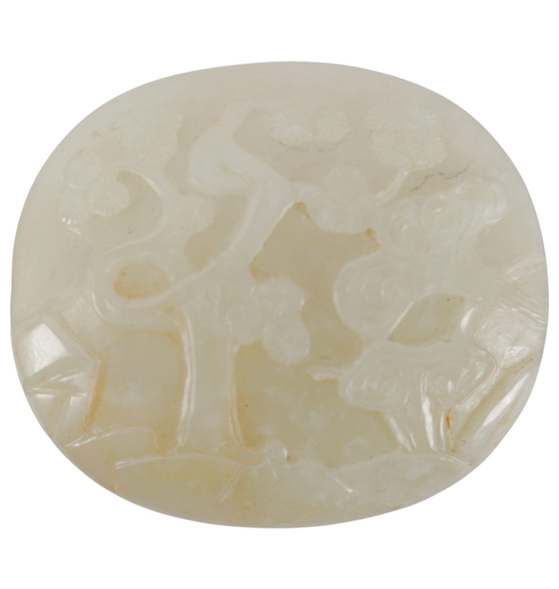 A Chinese Carved Jade Plaque