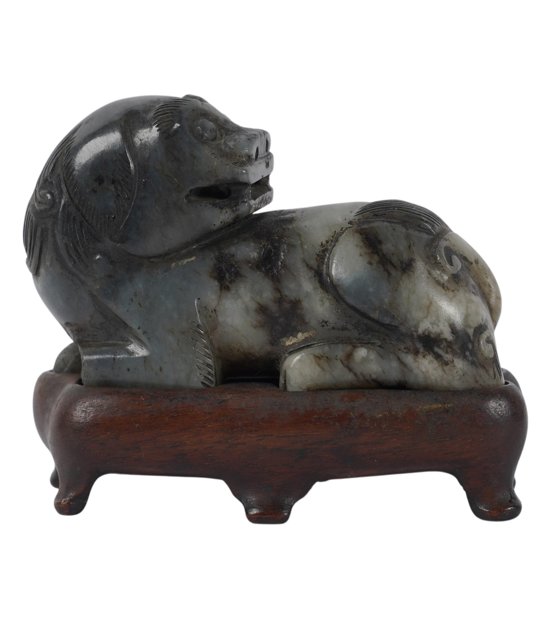 A Chinese Jade Carving of a Beast