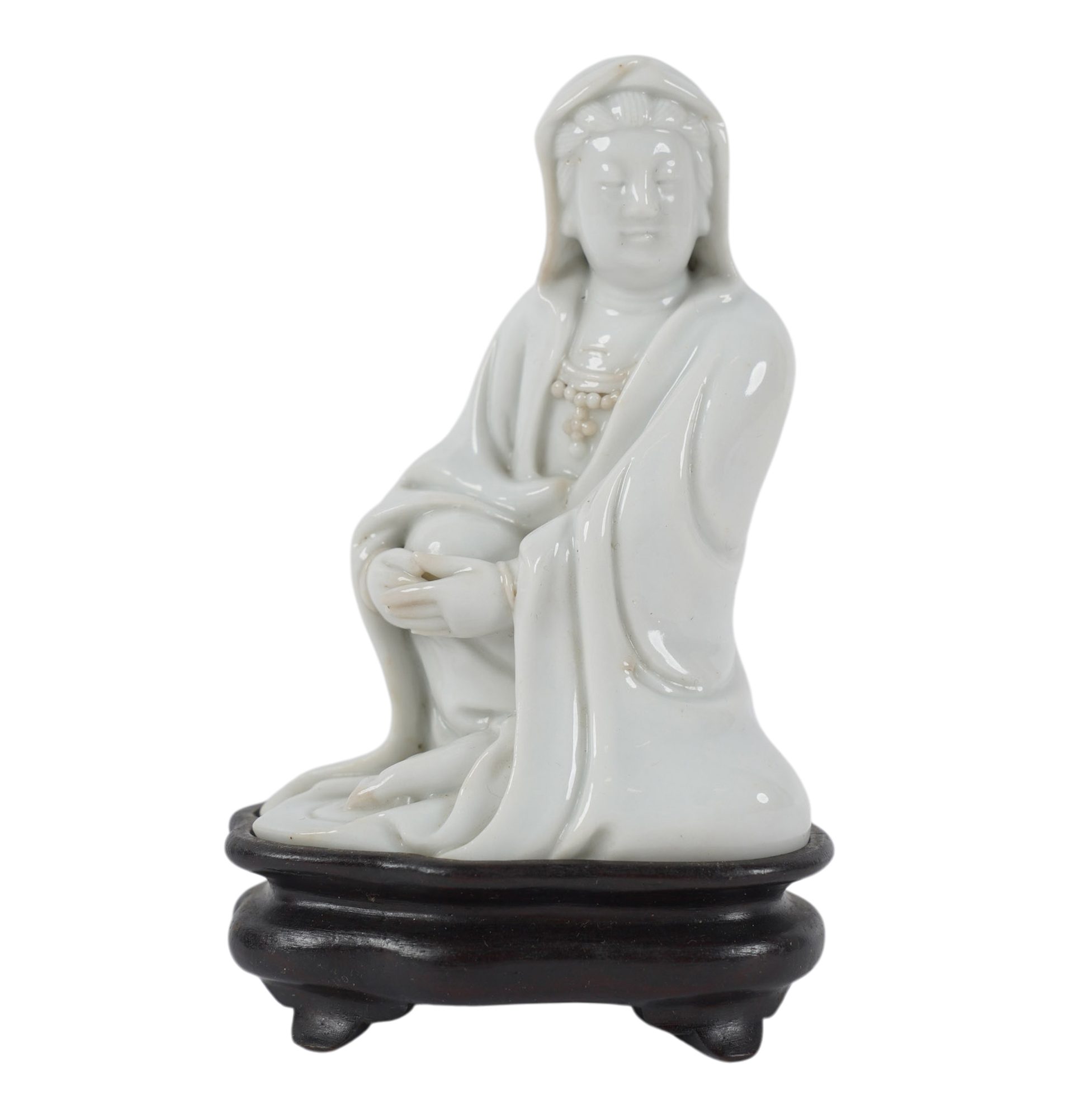A Chinese Blanc de Chine Guanyin