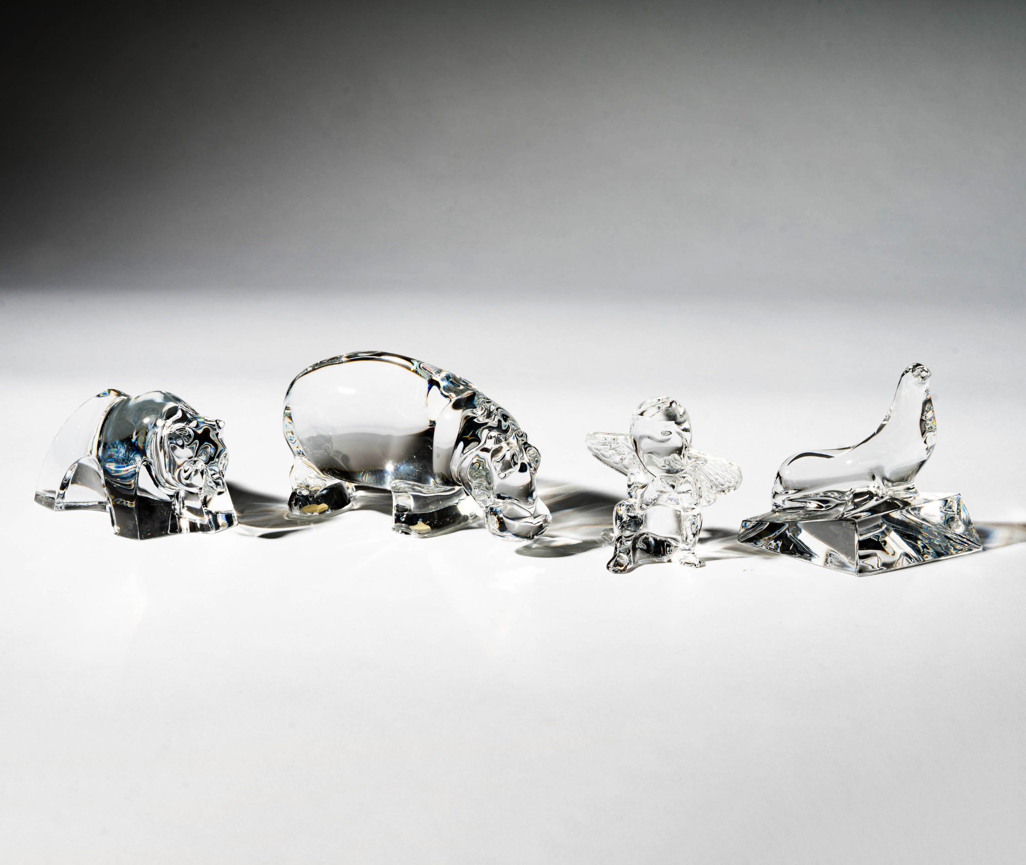 A Collection of Baccarat Figurines