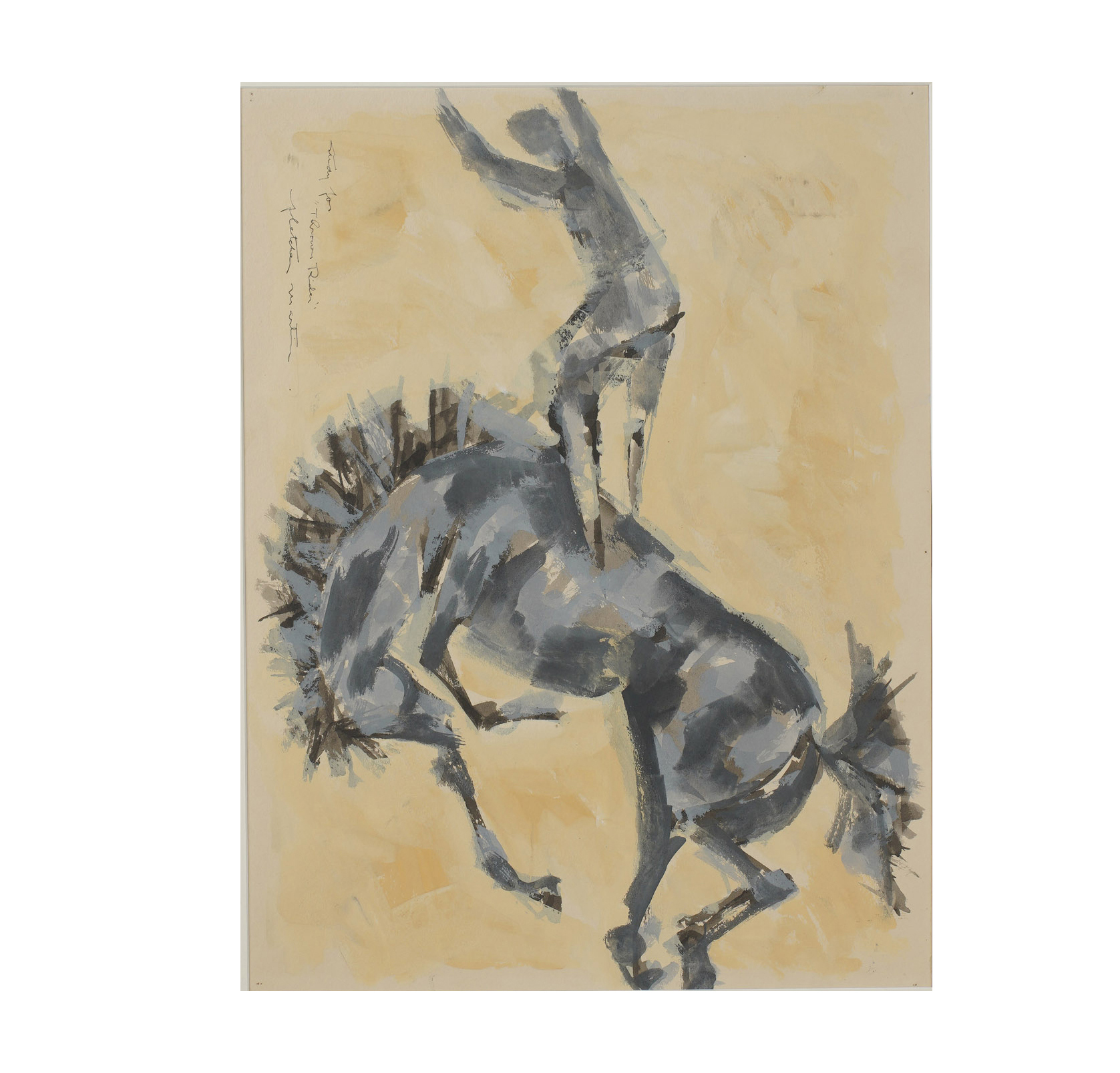 Study for Thrown Rider