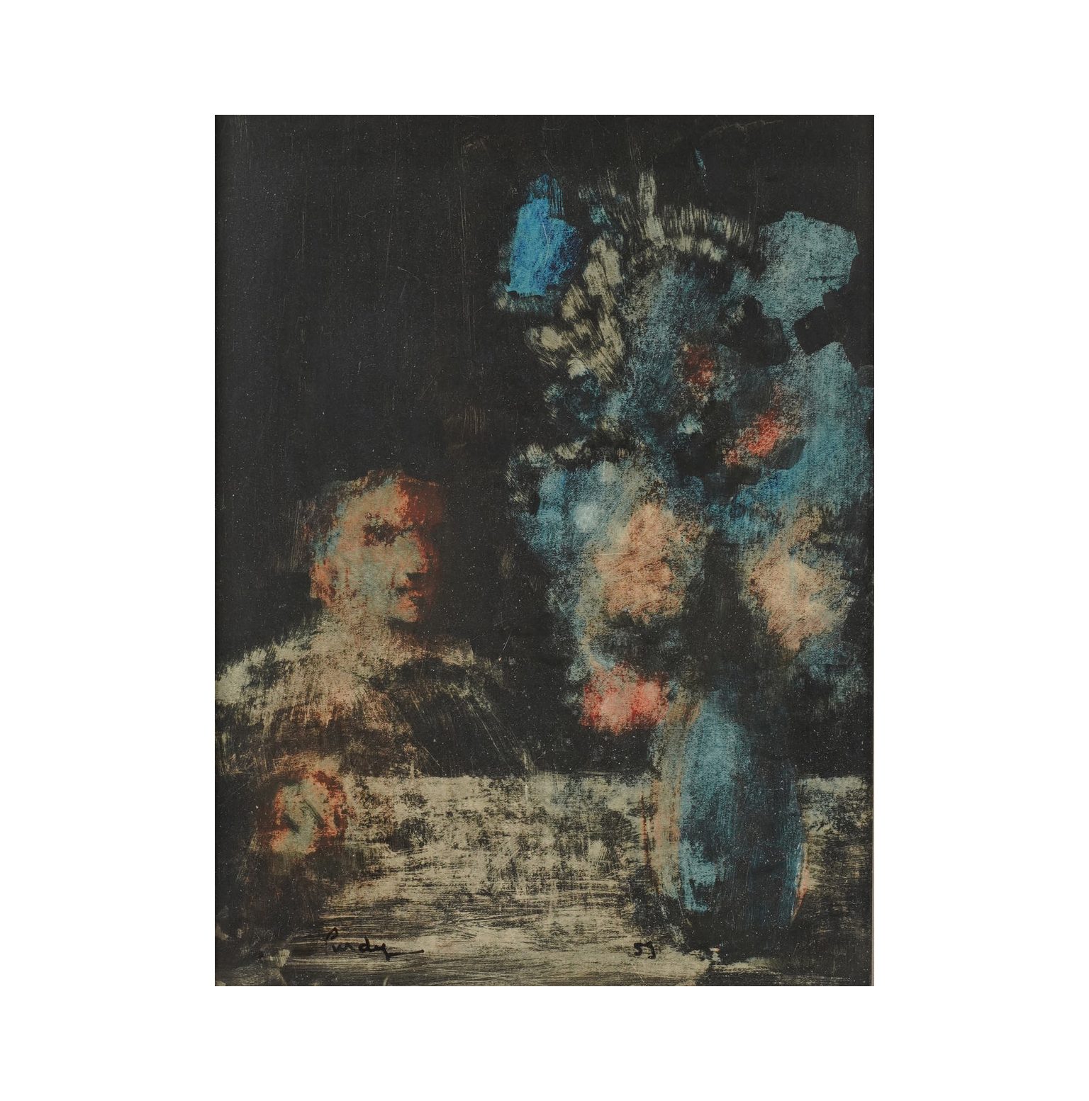 Woman with Flowers