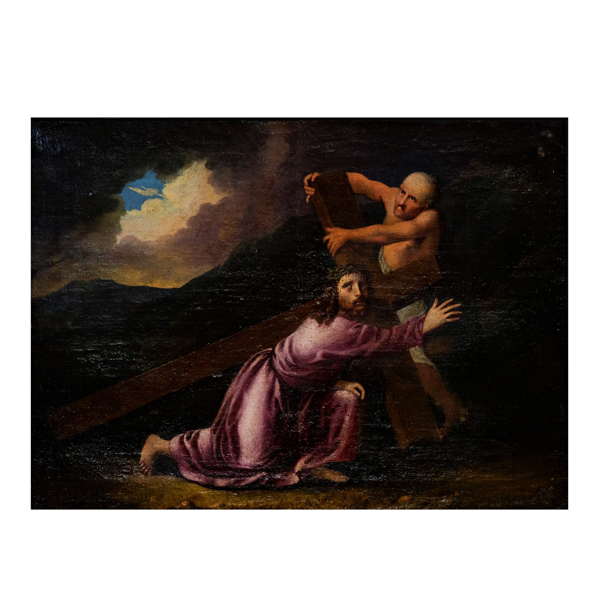 Simon Helps Christ Carry the Cross