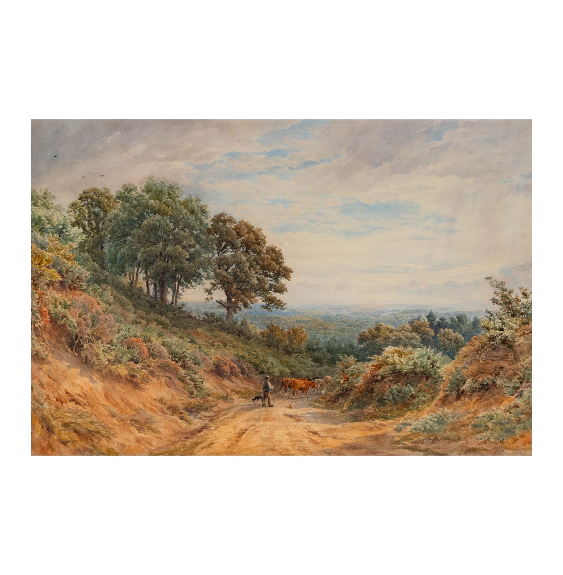 English Landscape with Cows
