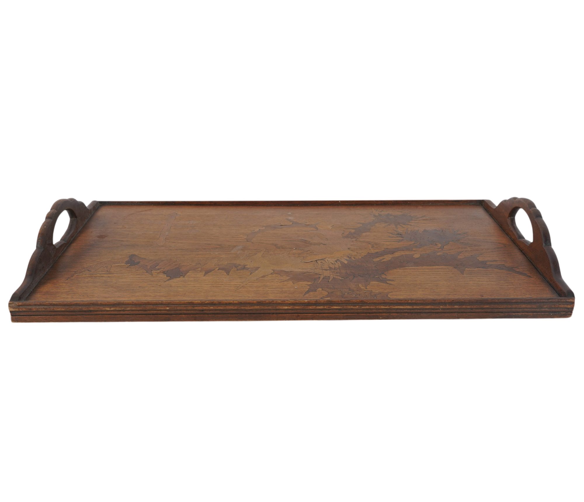 Galle Marquetry Inlaid Tray