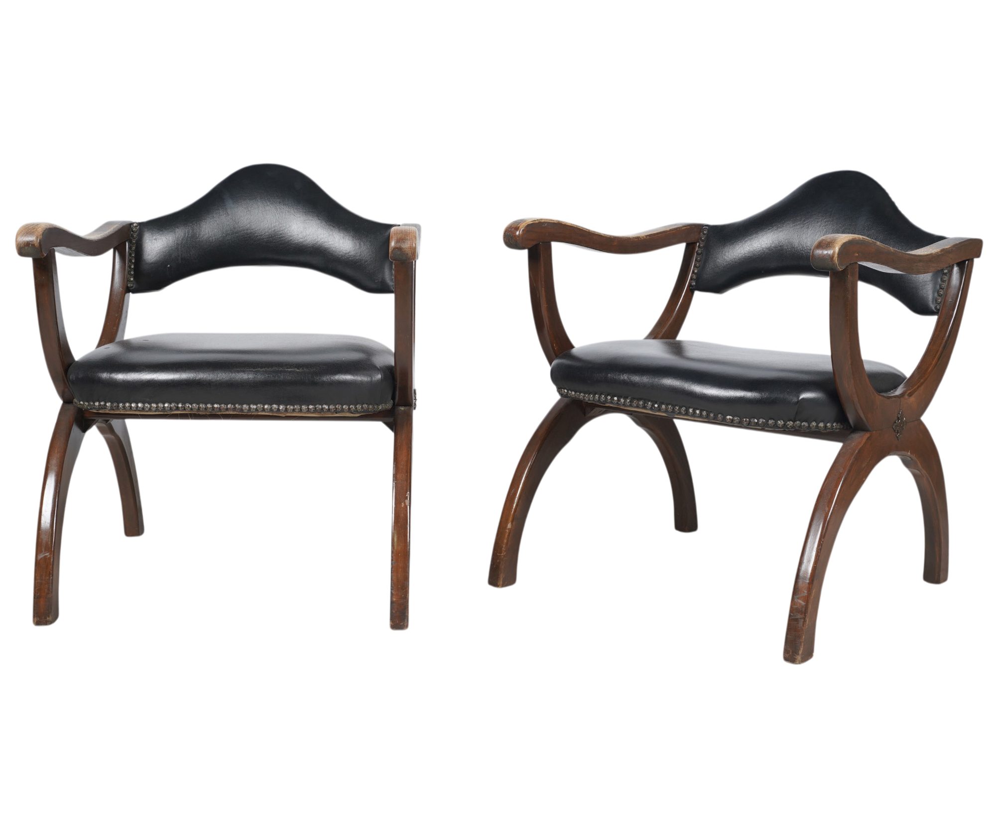 A Pair of Vintage Drexel Spanish-Style Armchairs