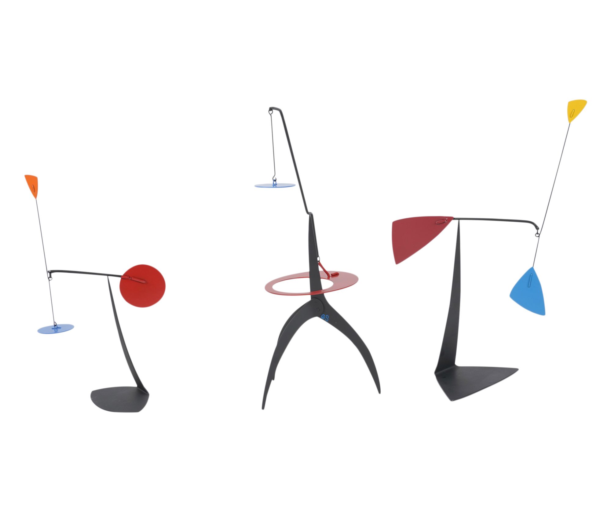 Three Kinetic Mobiles
