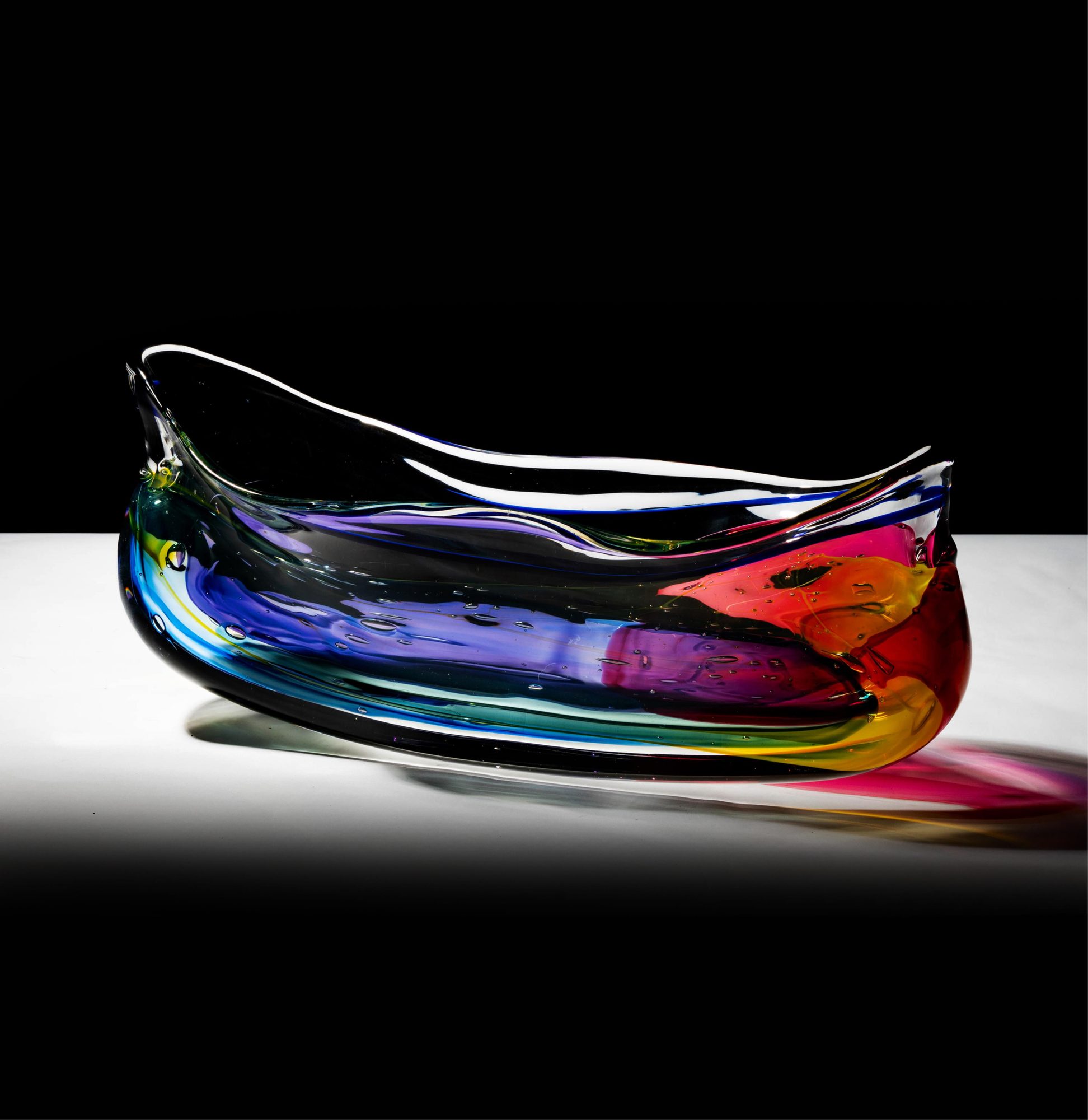 Leon Applebaum Art Glass Centerpiece