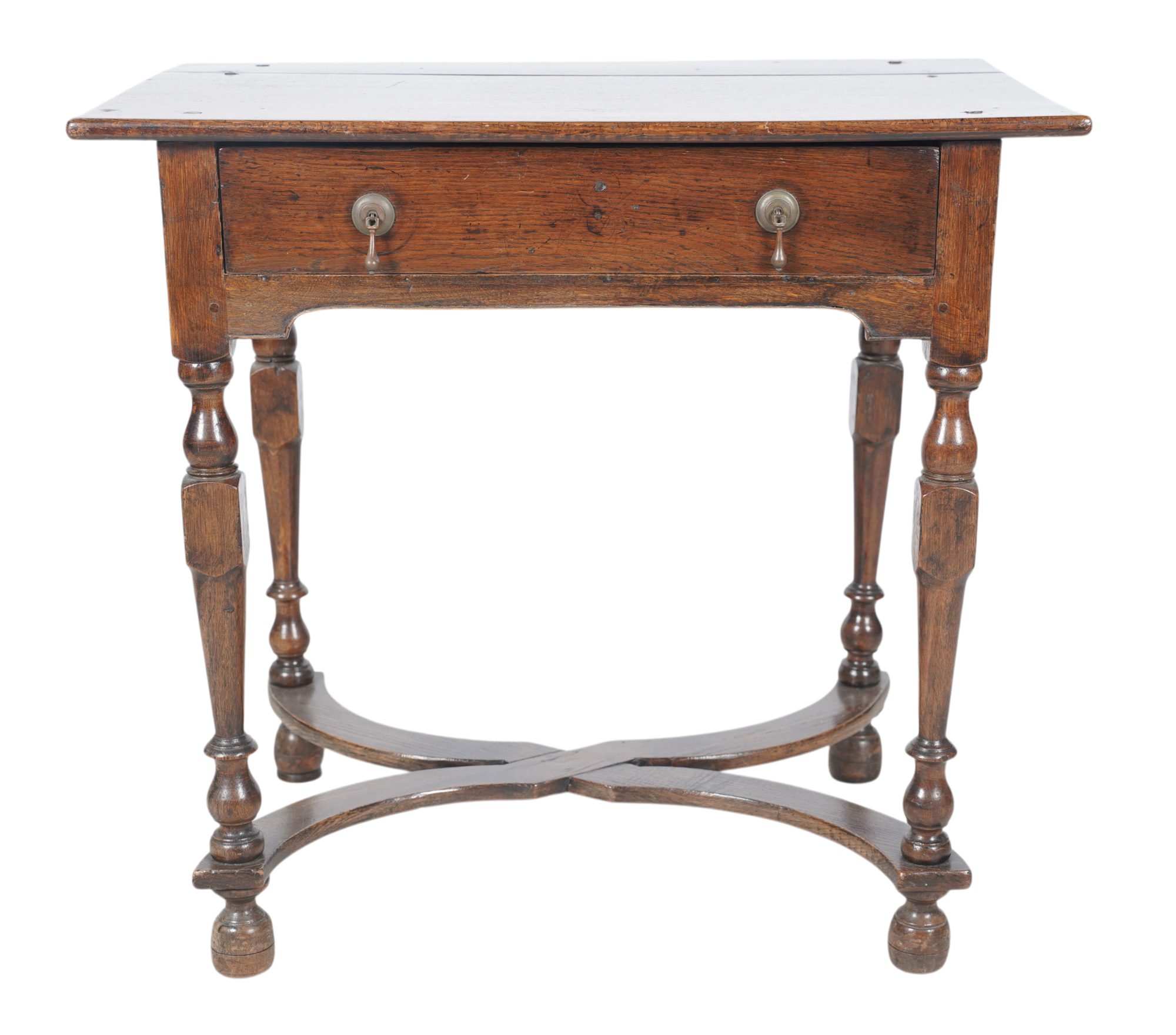 A William and Mary Oak Writing Table