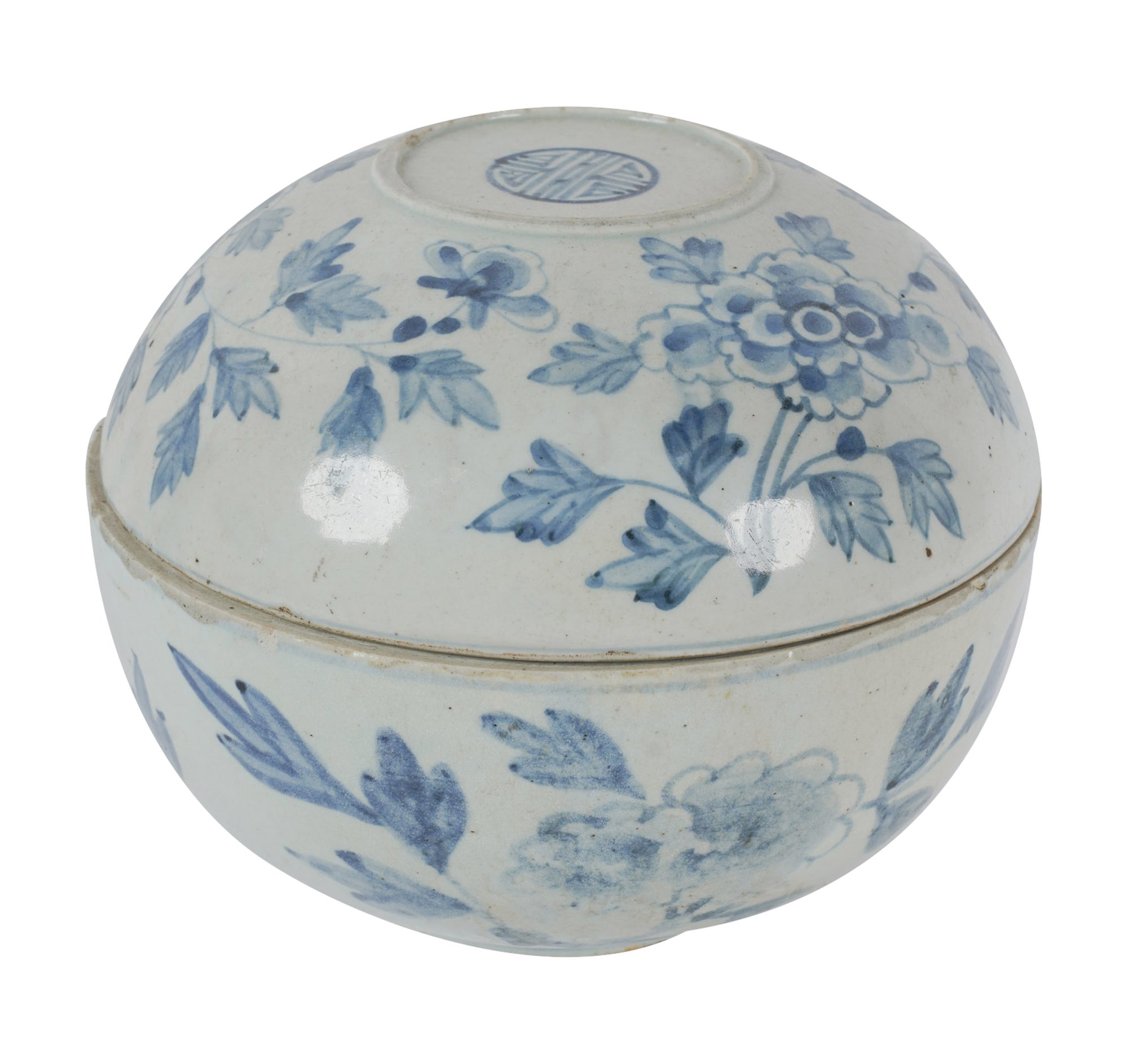 Blue and White Korean Covered Box