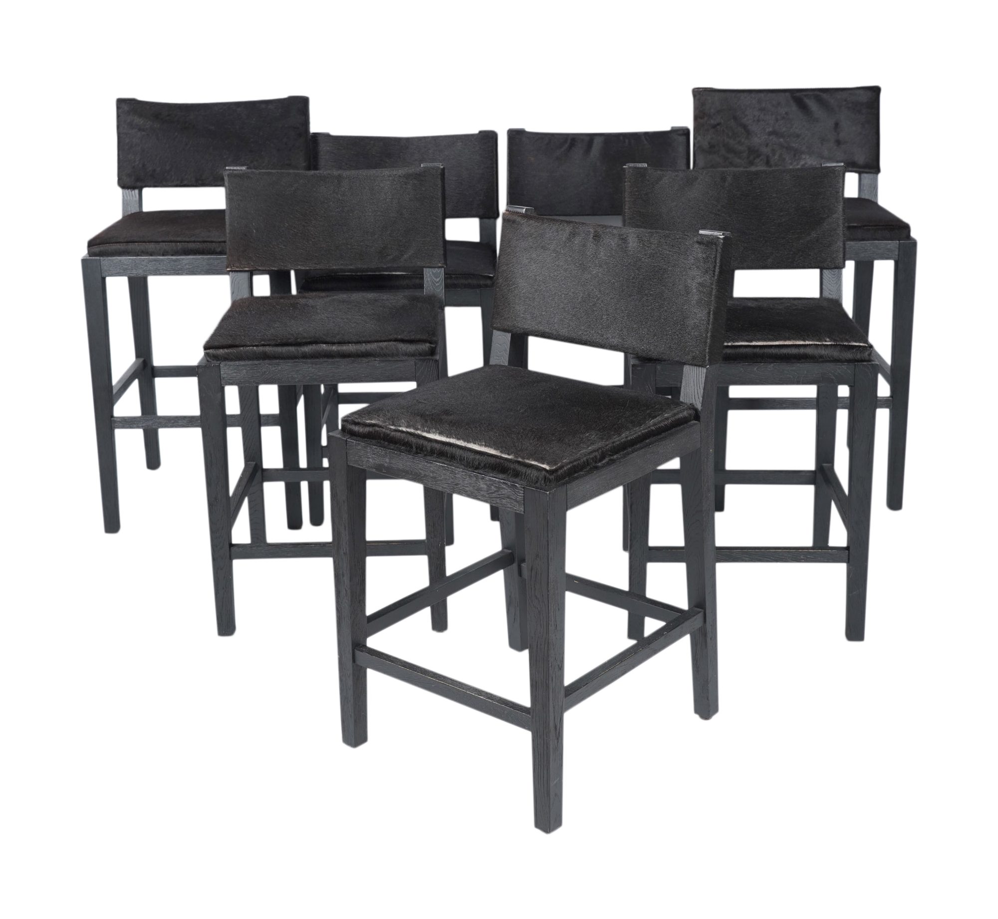 A Set of Seven Restoration Hardware Barstools