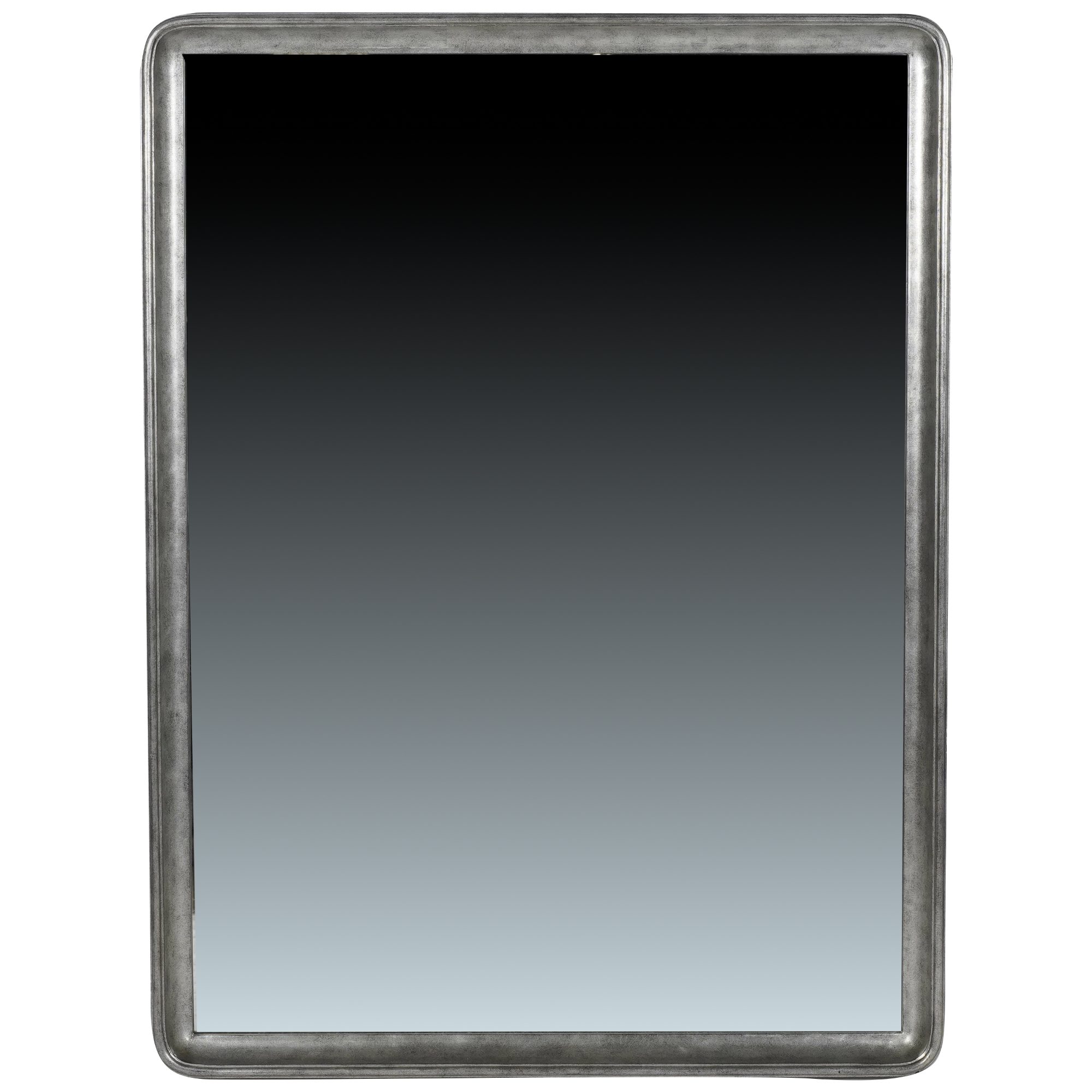 A Restoration Hardware Silvered Mirror
