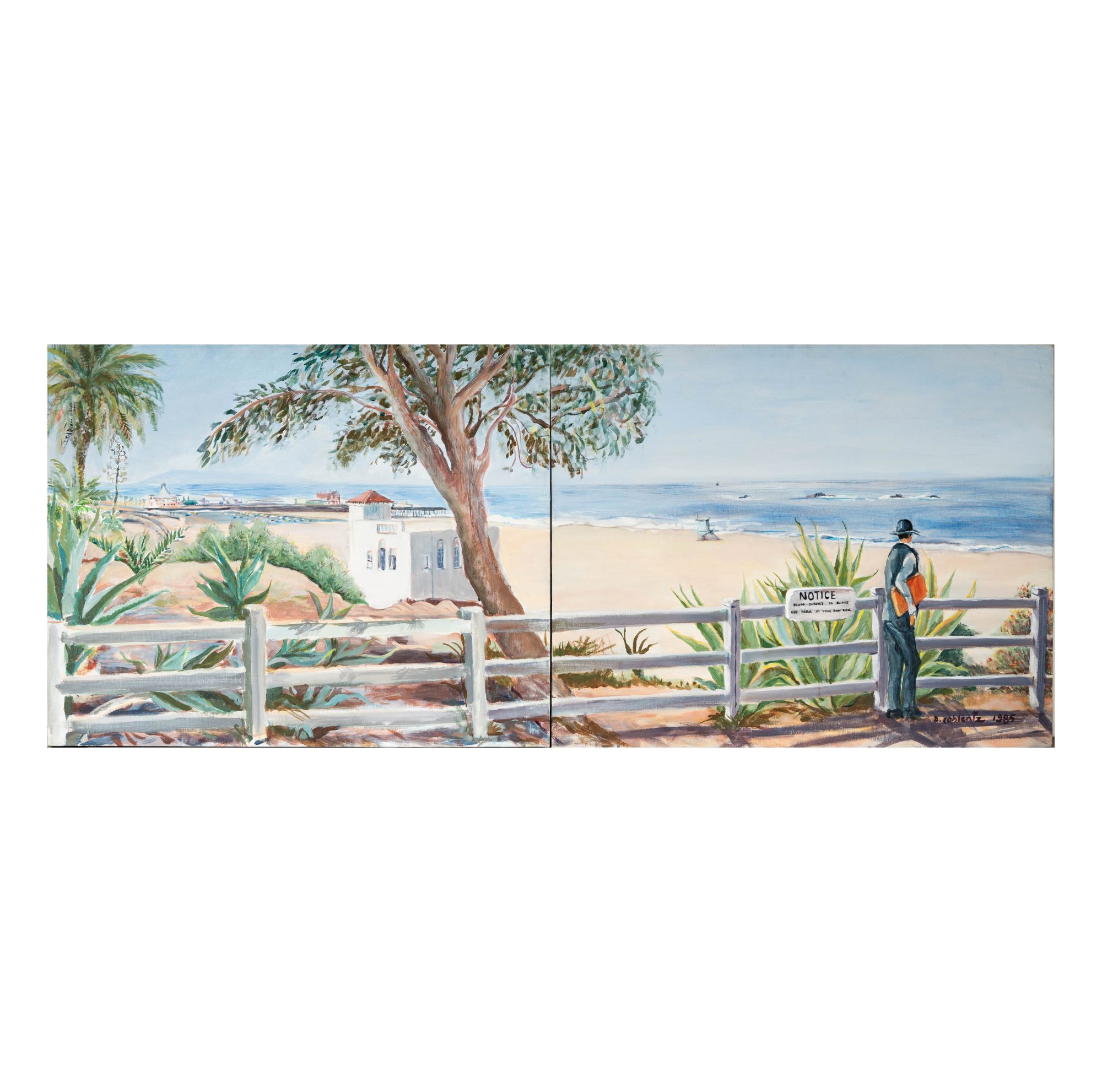 Diptych Coastal Scene