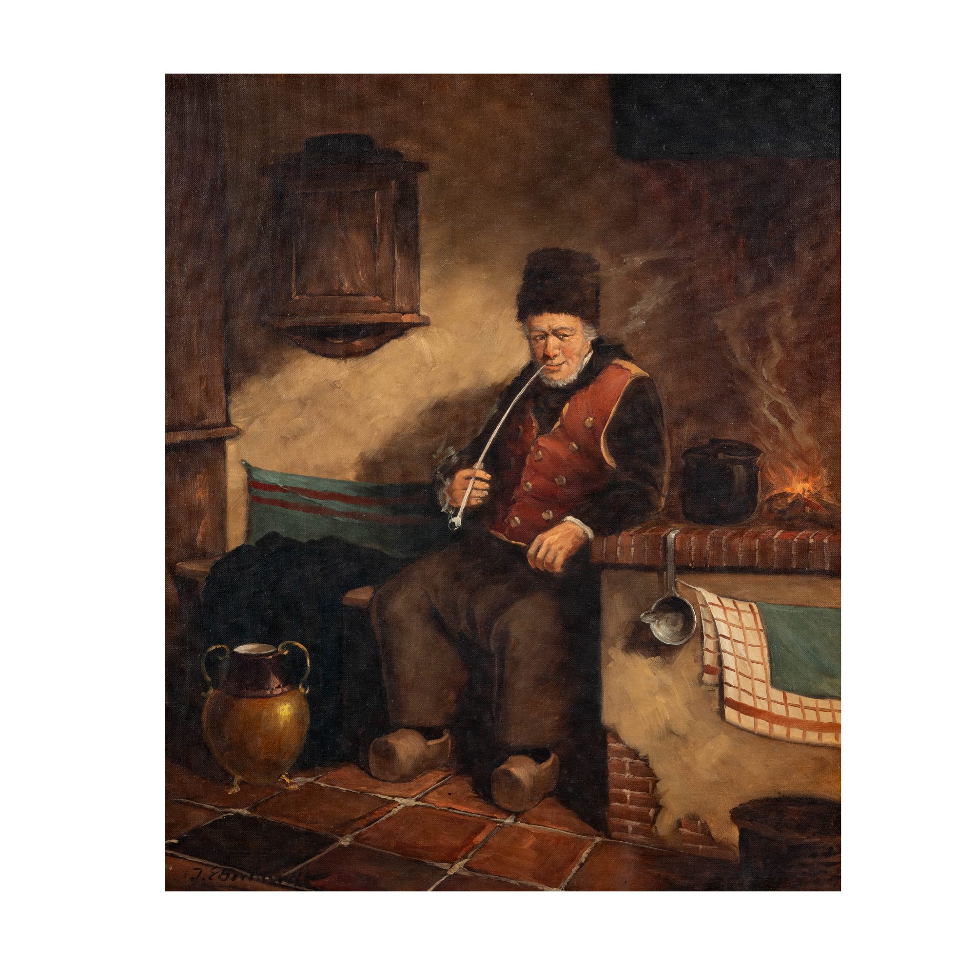 Man Smoking Pipe