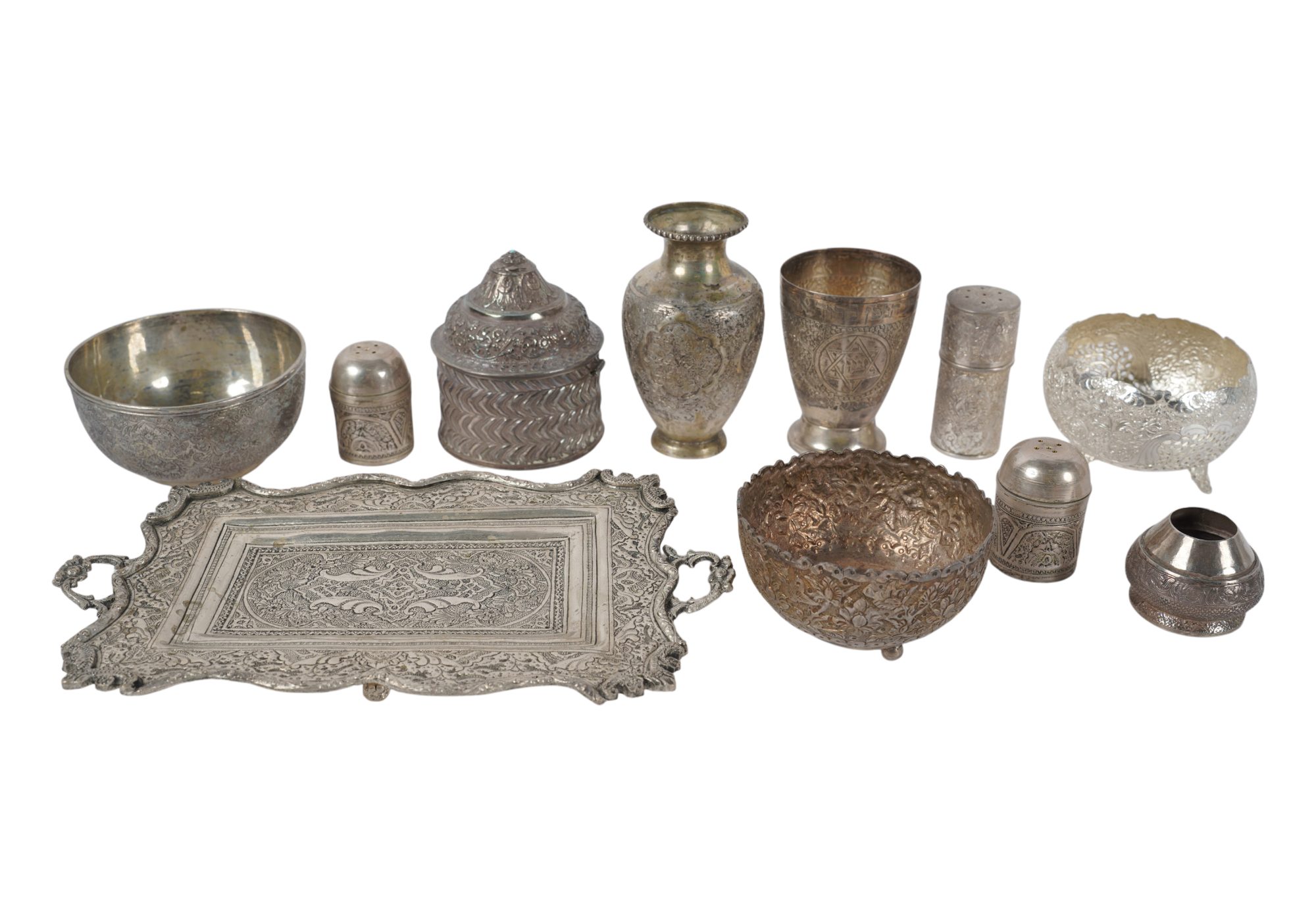 Collection of Persian Silver Table Articles