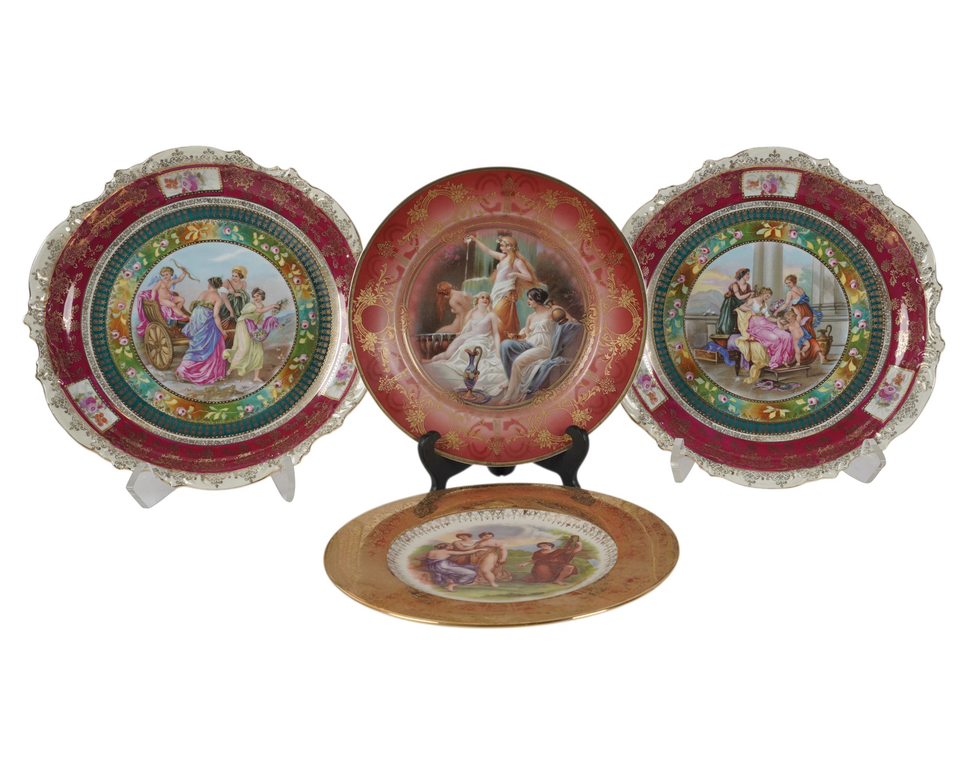 A Collection of Decorative Porcelain Plates