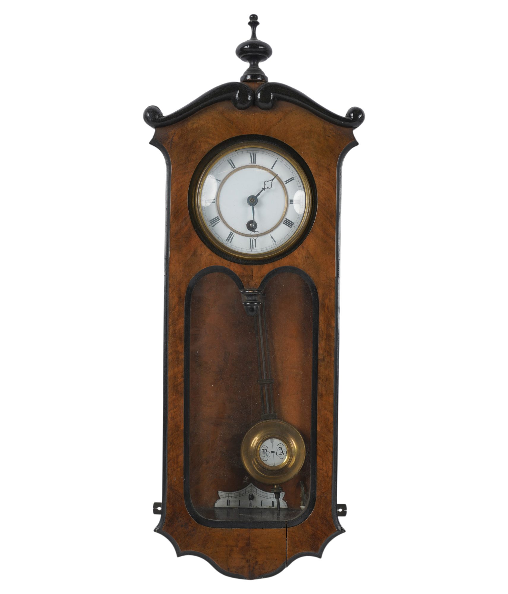 Small Antique Regulator Wall Clock