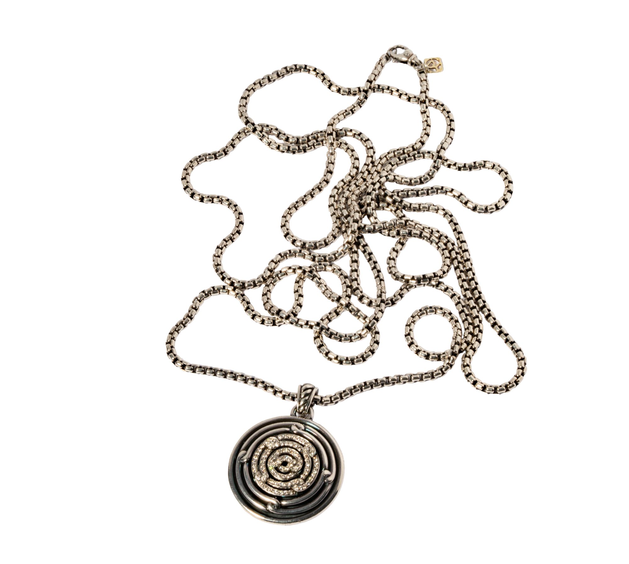 Sterling Silver Diamond Necklace