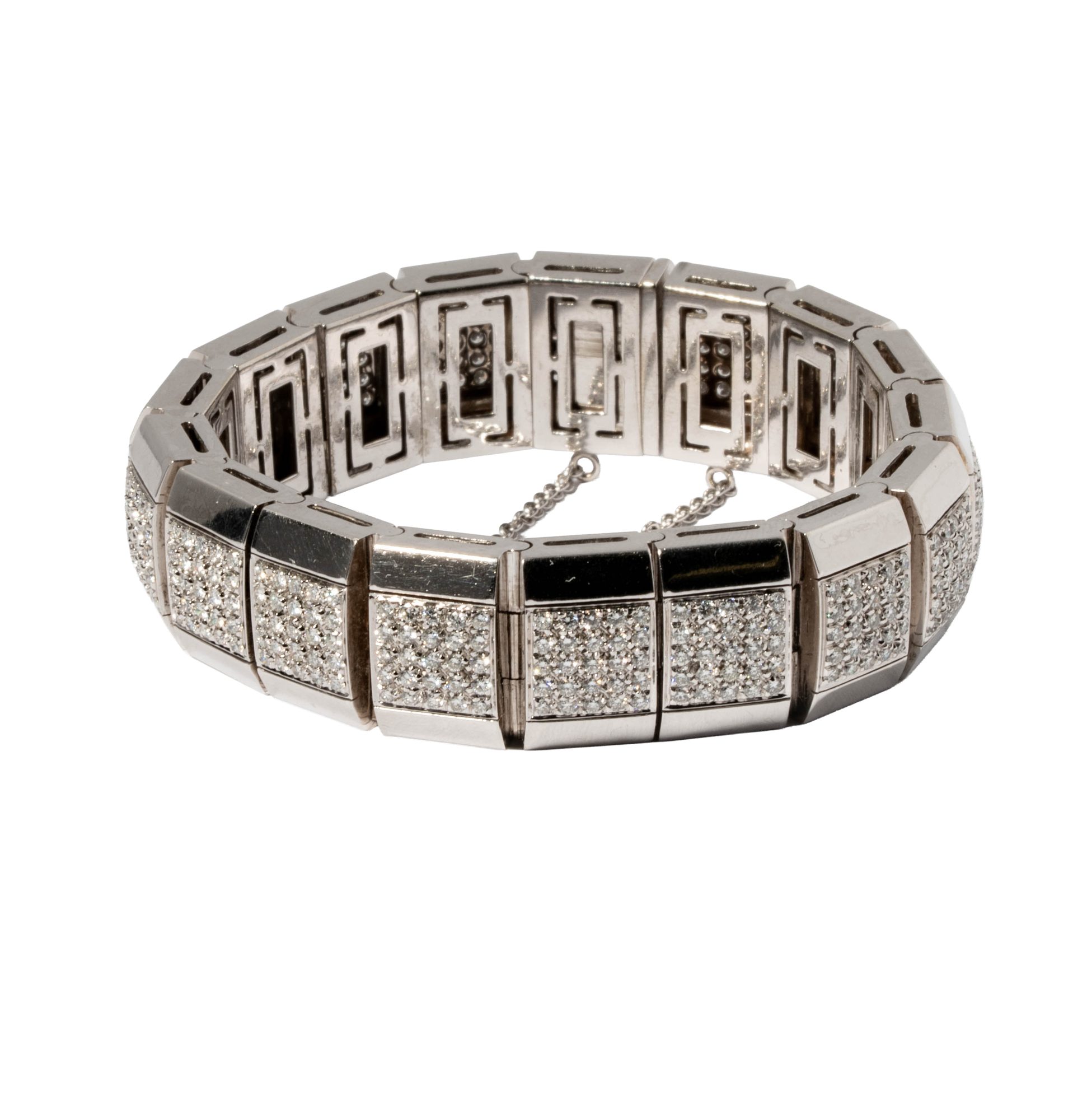 18 Karat White Gold Diamond Bracelet
