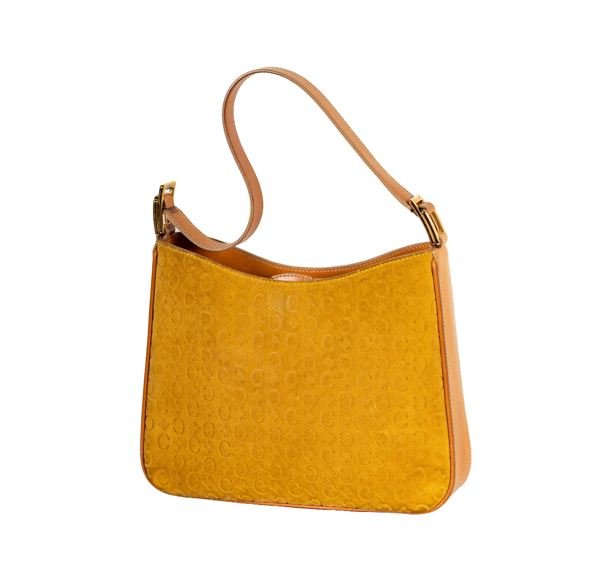 Celine Suede and Leather Handbag
