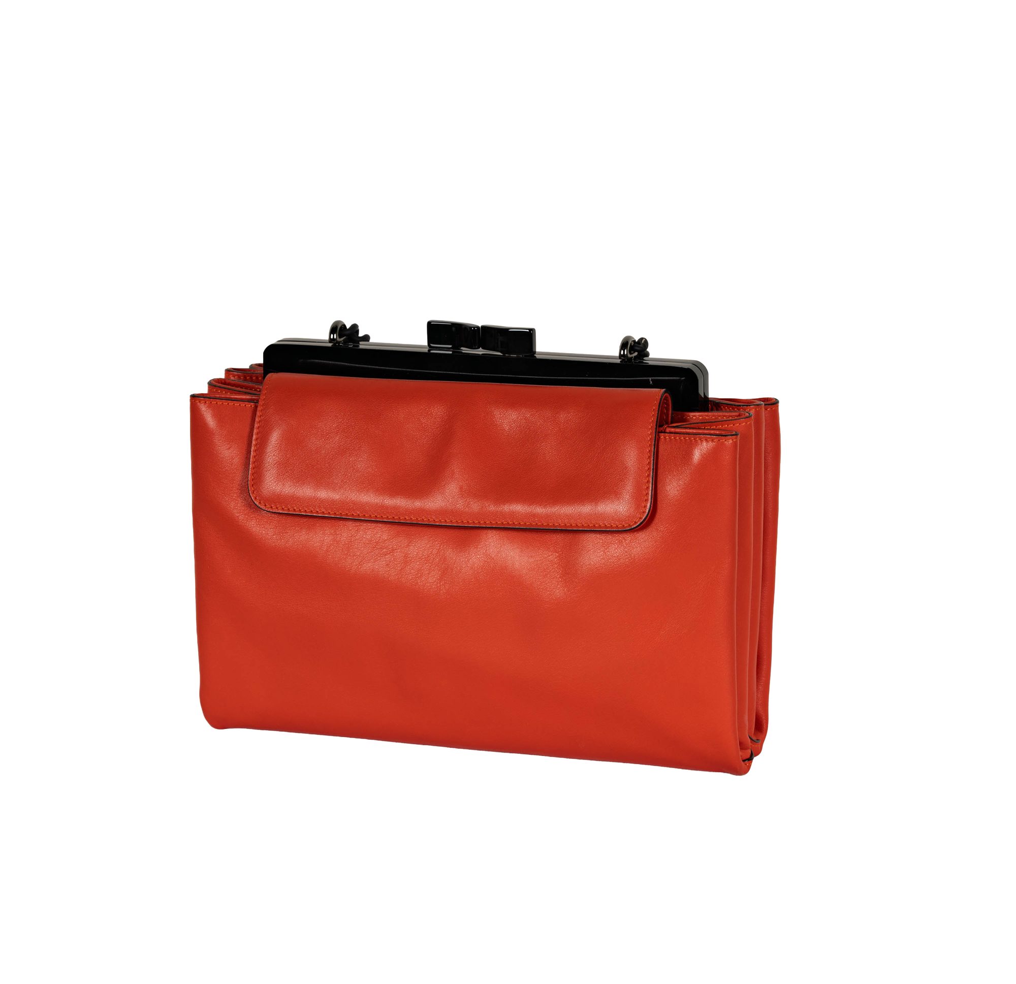 Armani Orange Leather Bag