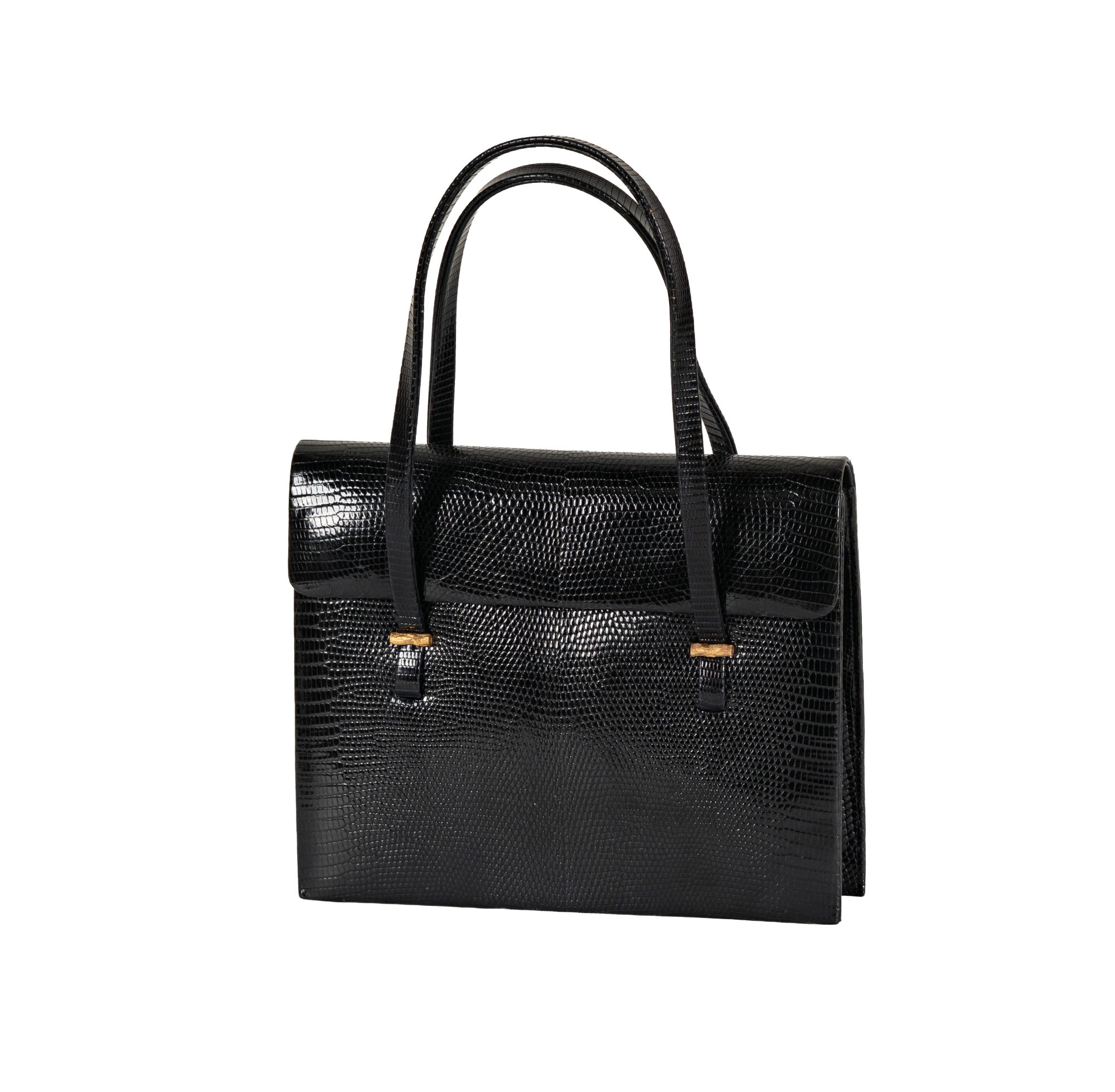 Lederer Black Leather Handbag