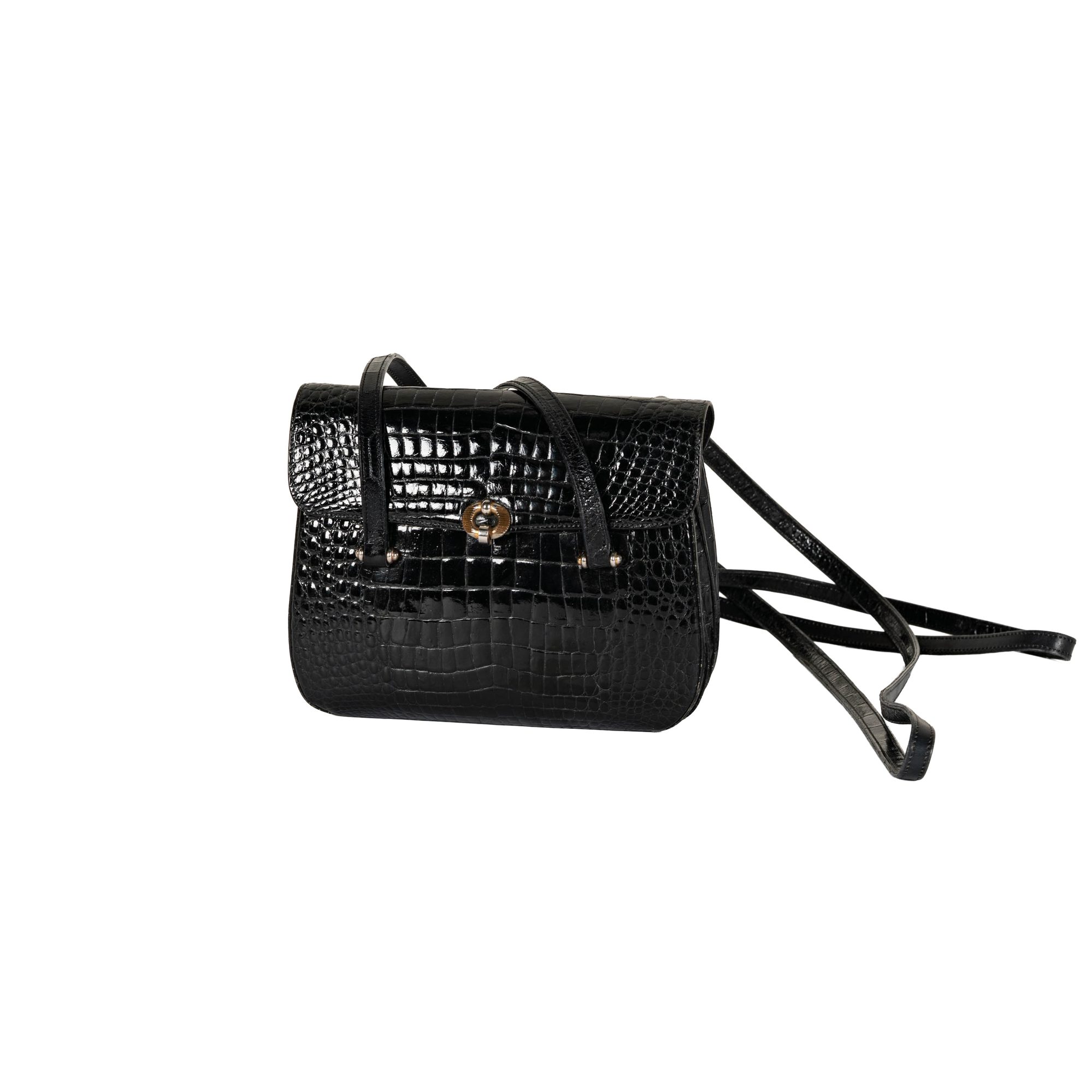 Lederer Black Leather Shoulder Bag