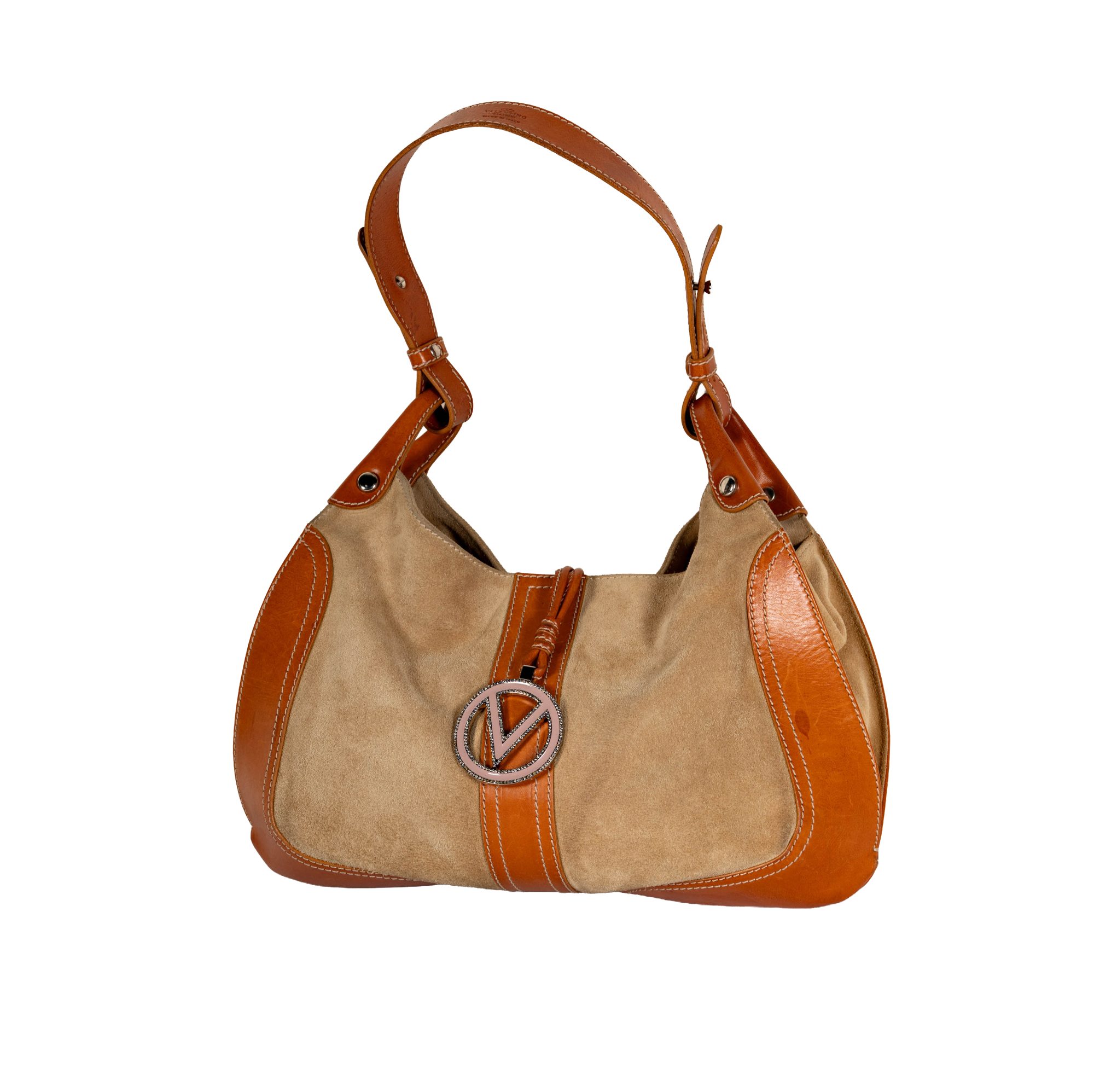 Valentino Vintage Suede and Leather Bag