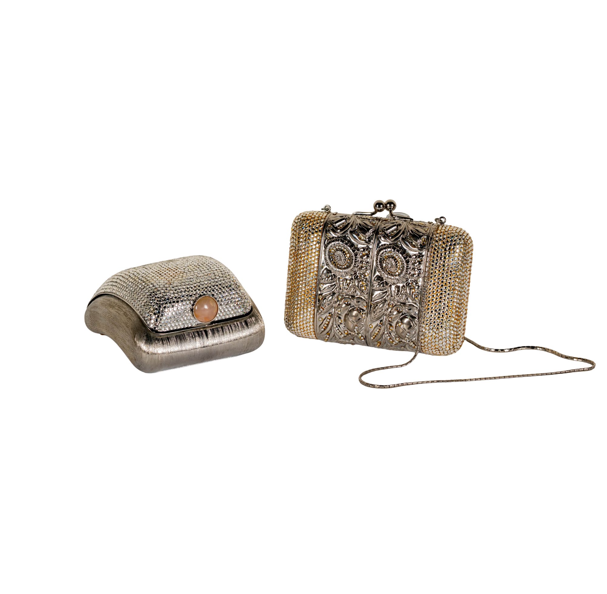 Judith Leiber Two Minaudière Clutches