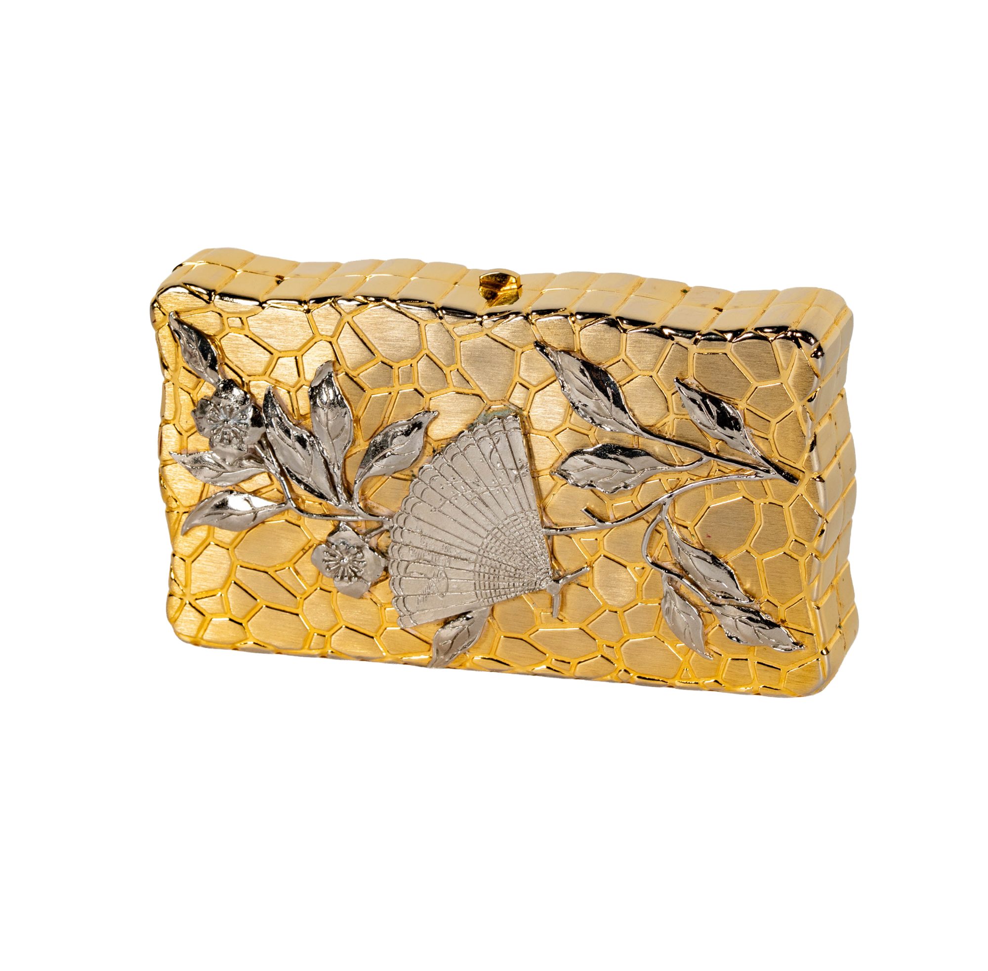 Judith Leiber Gold and Silver Minaudière