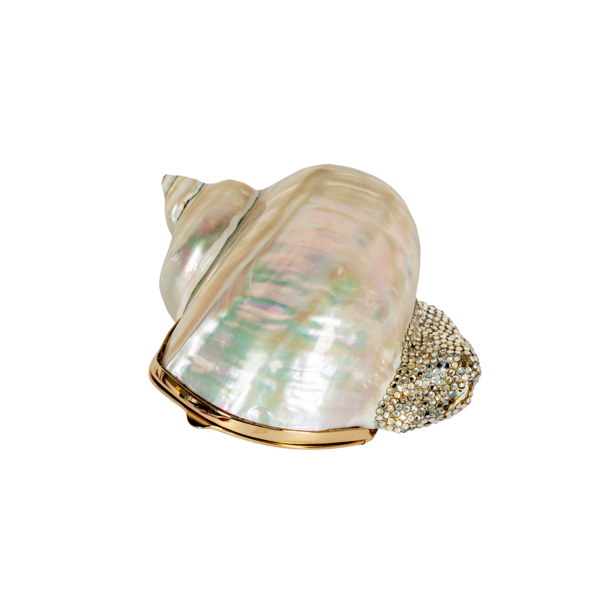 Judith Leiber Shell Form Minaudière Clutch