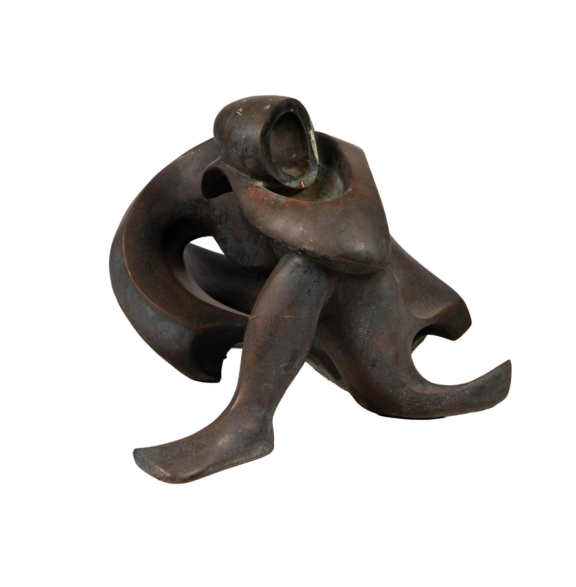 20th Century Modern: Untitled Abstract Bronze