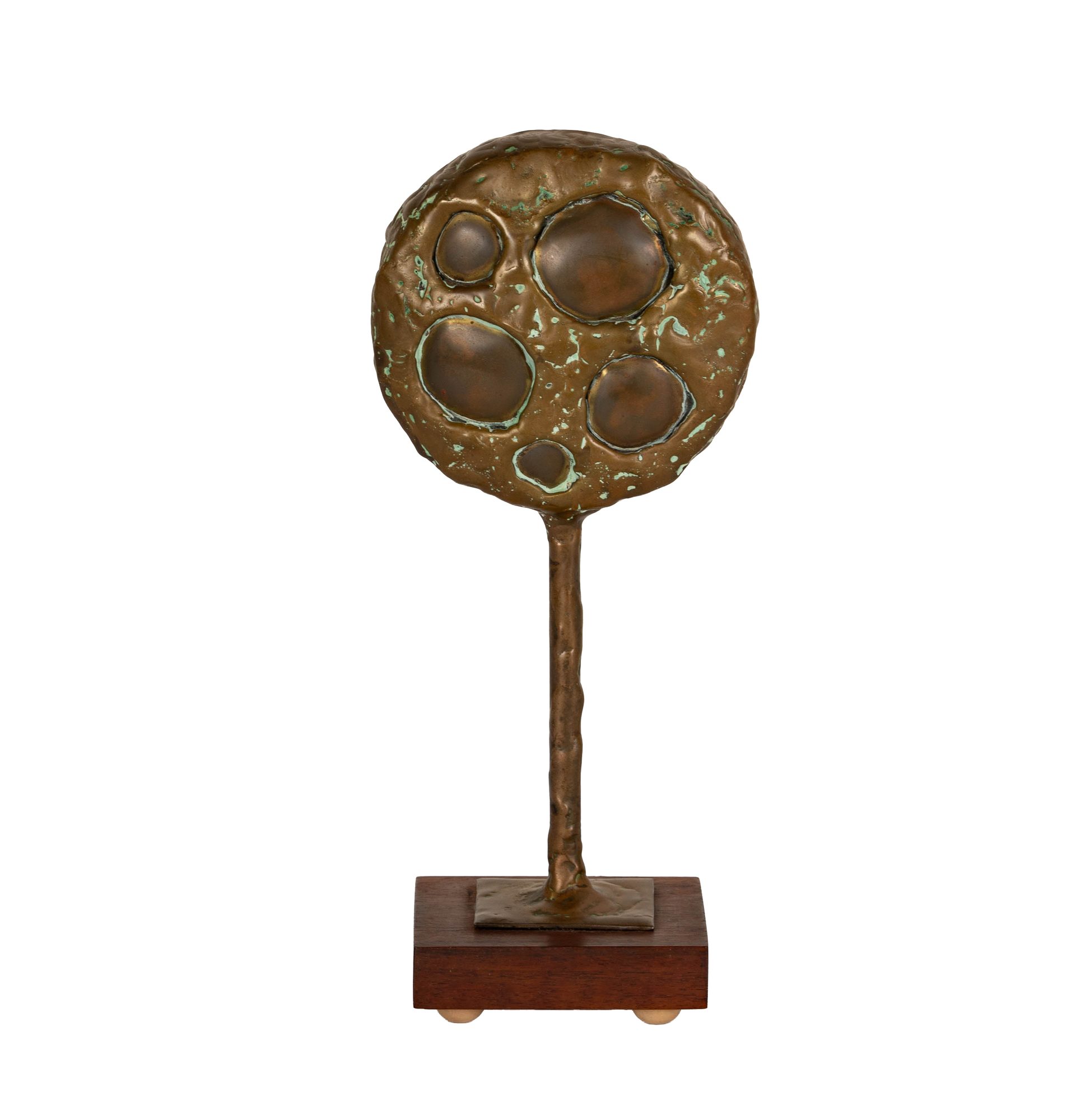 A Brutalist Brass Sculpture