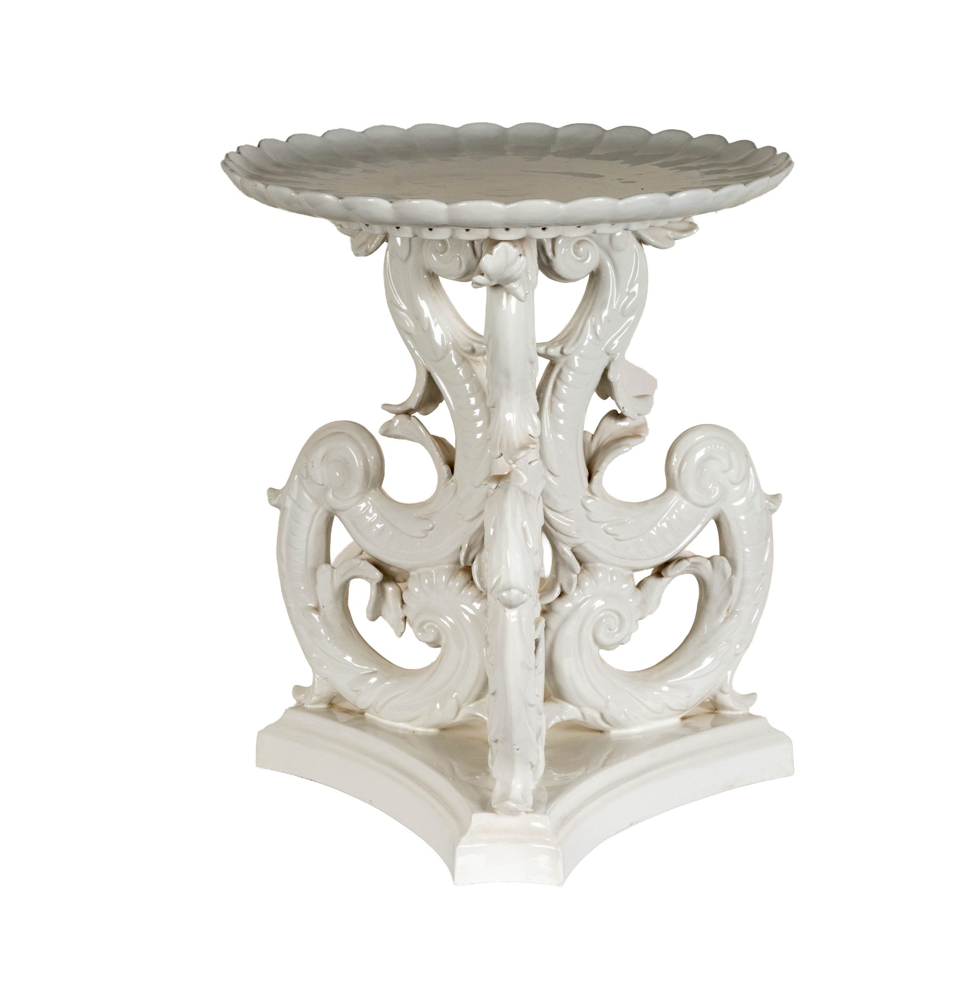 An Italian Porcelain Occasional Table