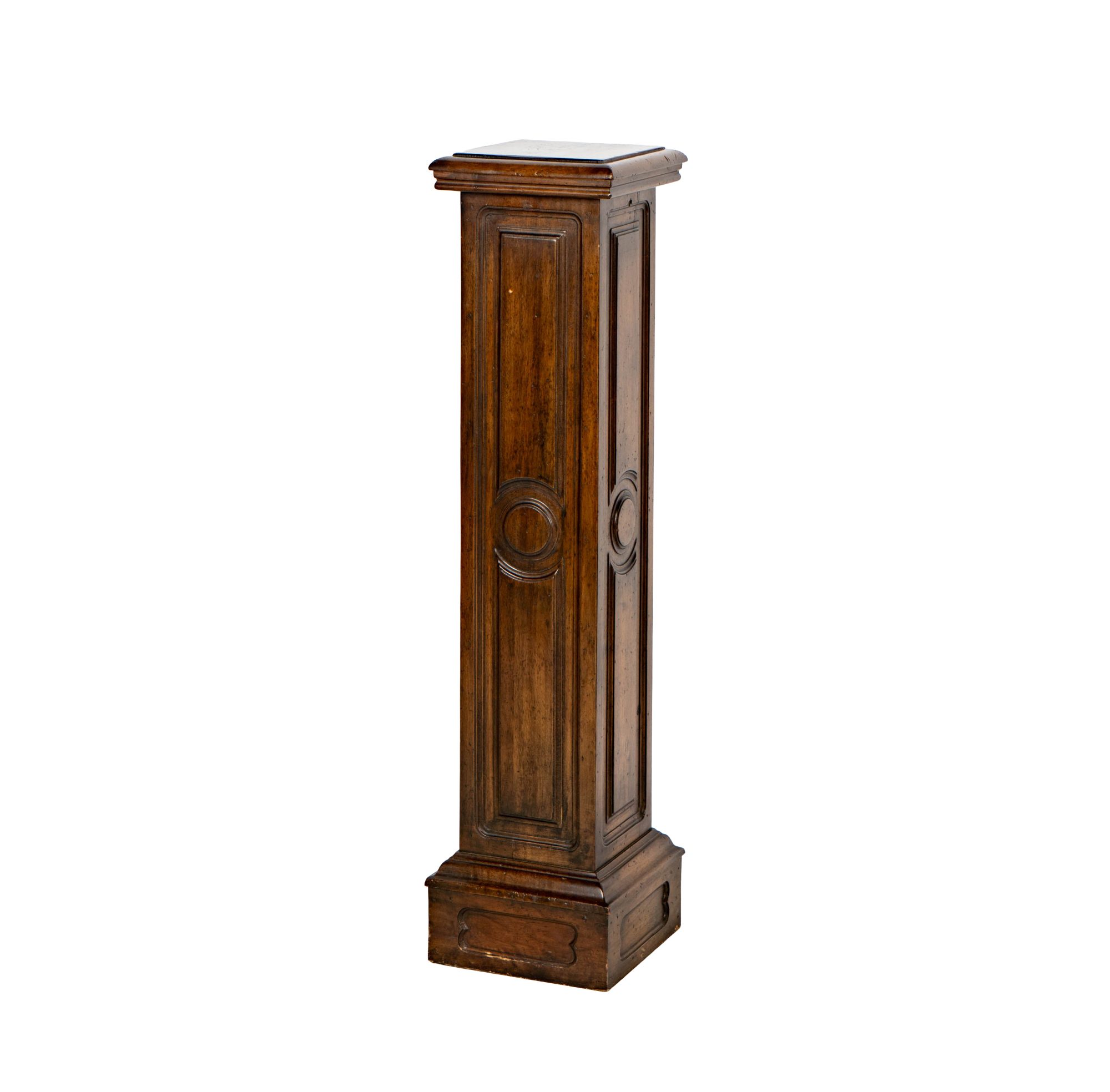 A Carved Wood Pedestal