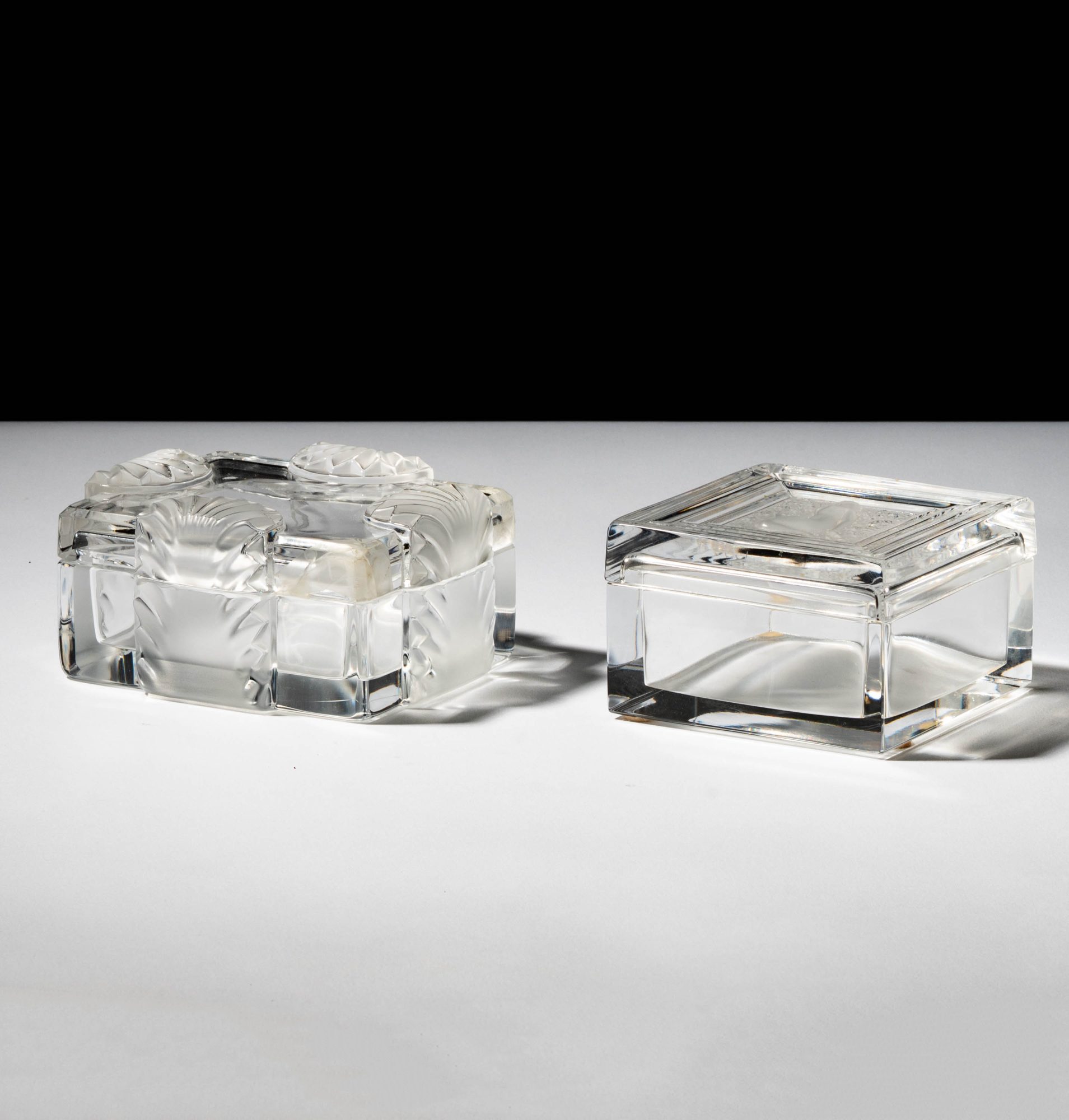 Two Lalique Boxes
