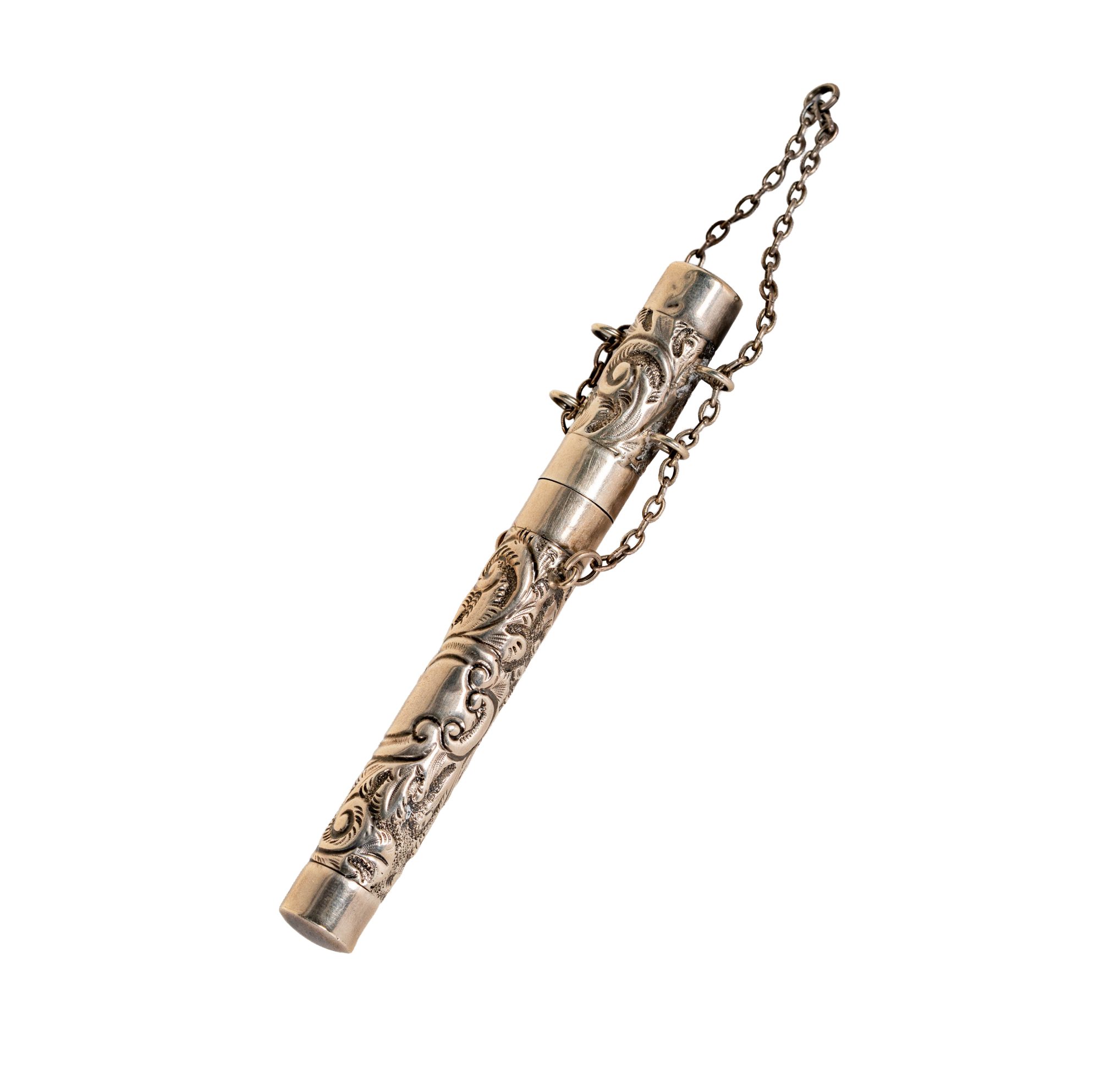 English Sterling Silver Pen Case