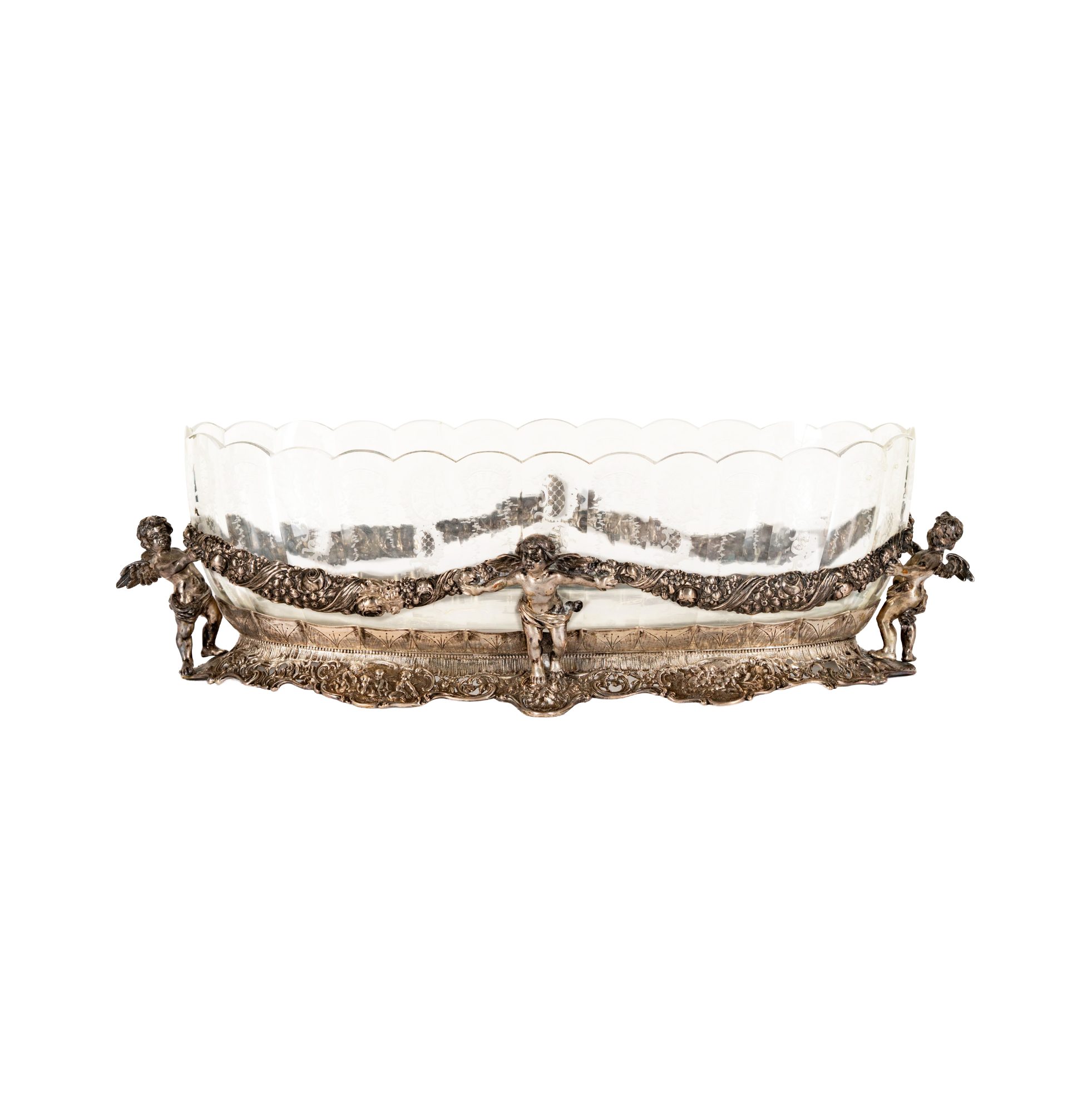 A German .800 Silver Figural Centerpiece