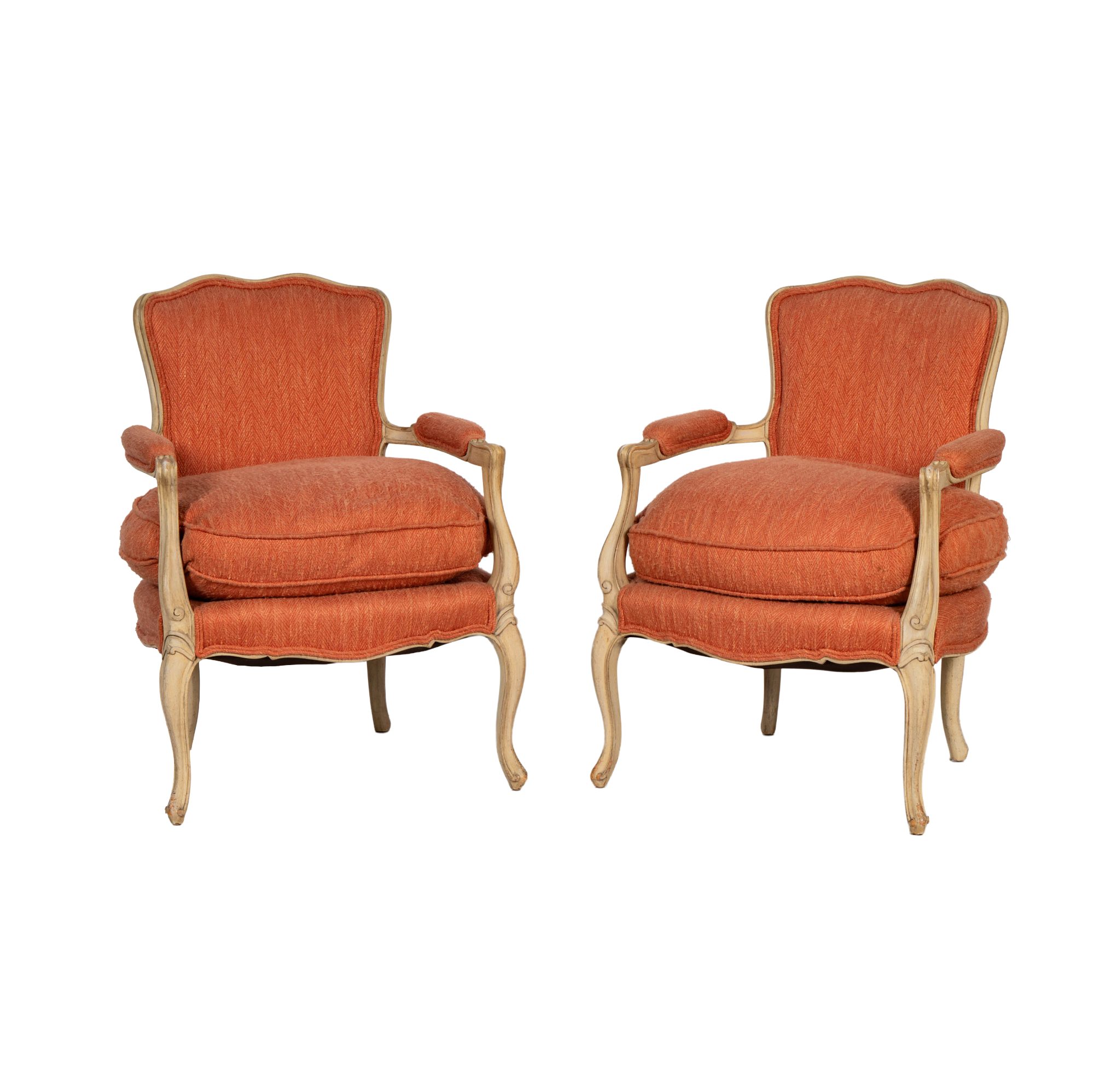 Pair of Louis XV-style Fauteuils