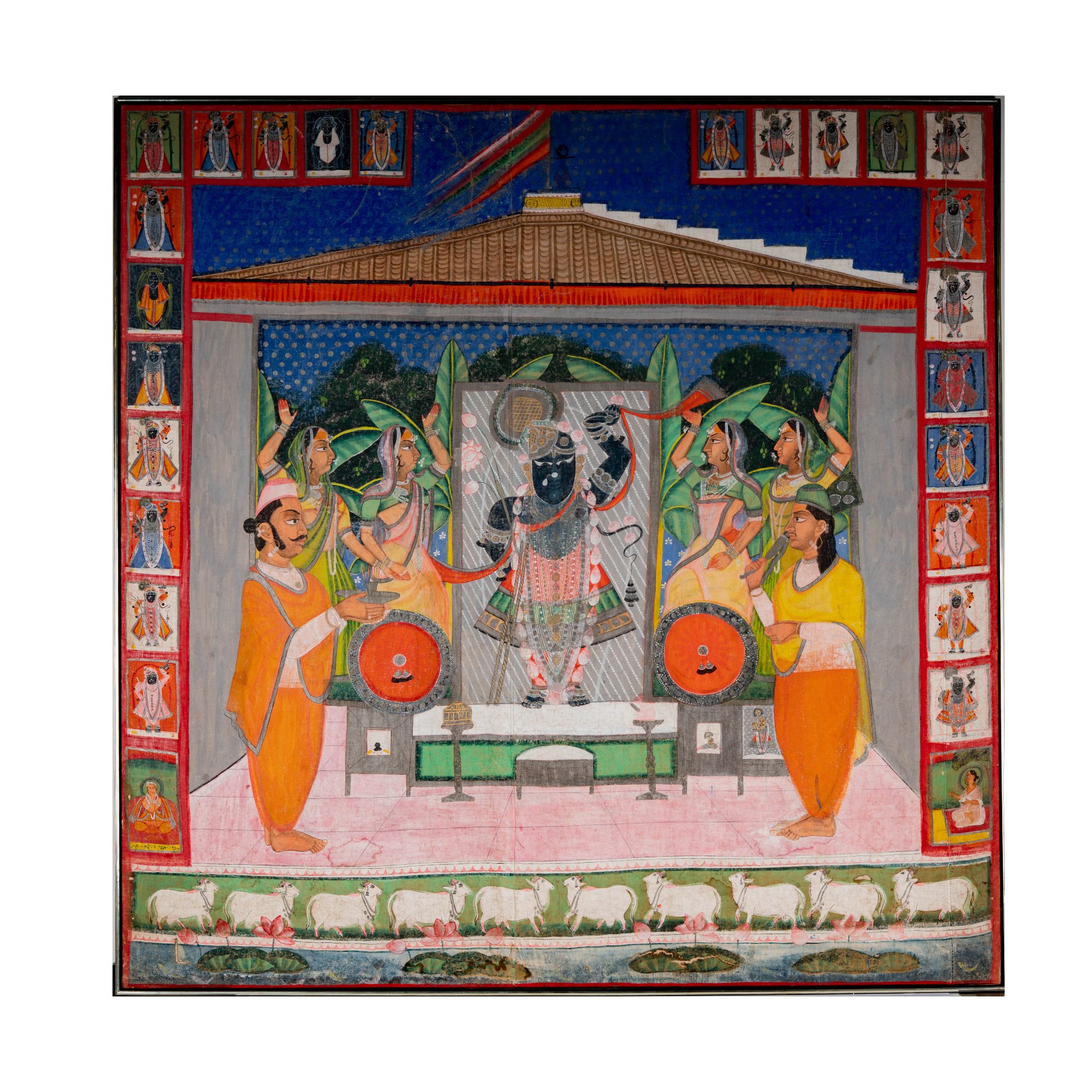 A Hindu Picwai Painting of Shrinathji