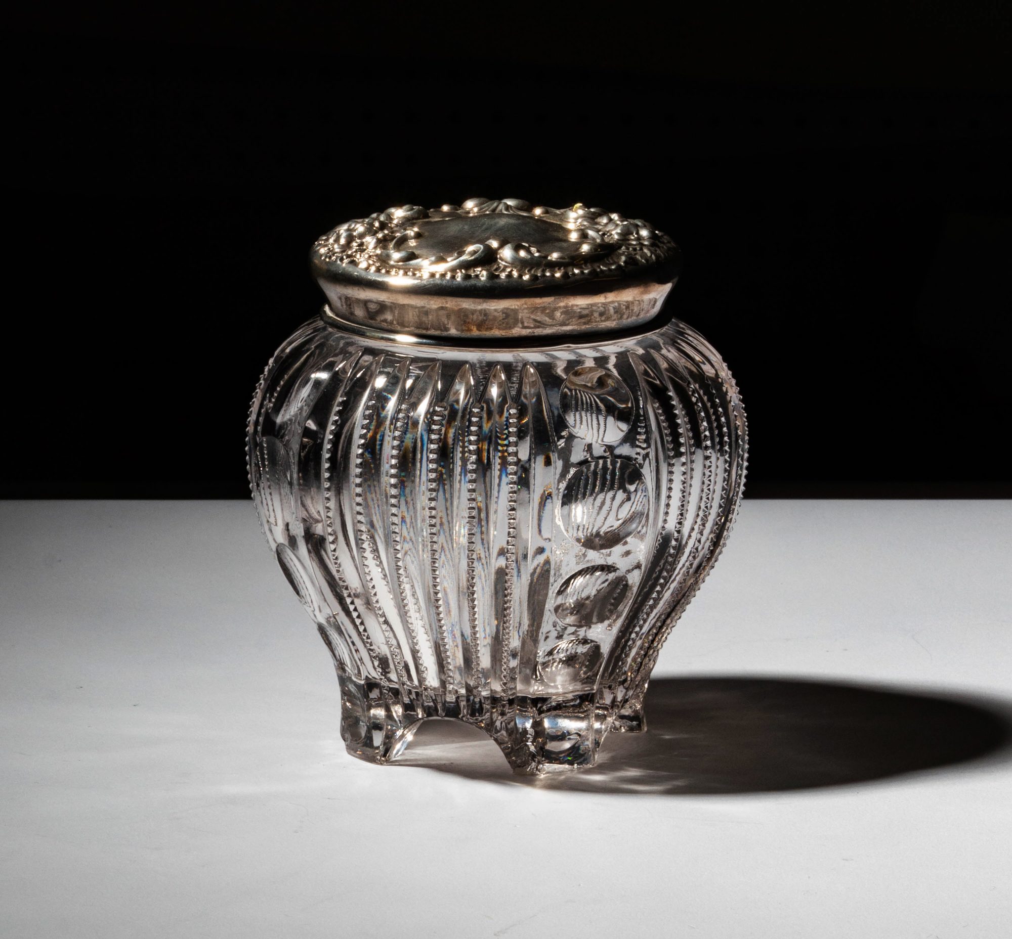 Sterling Silver Top Vanity Jar