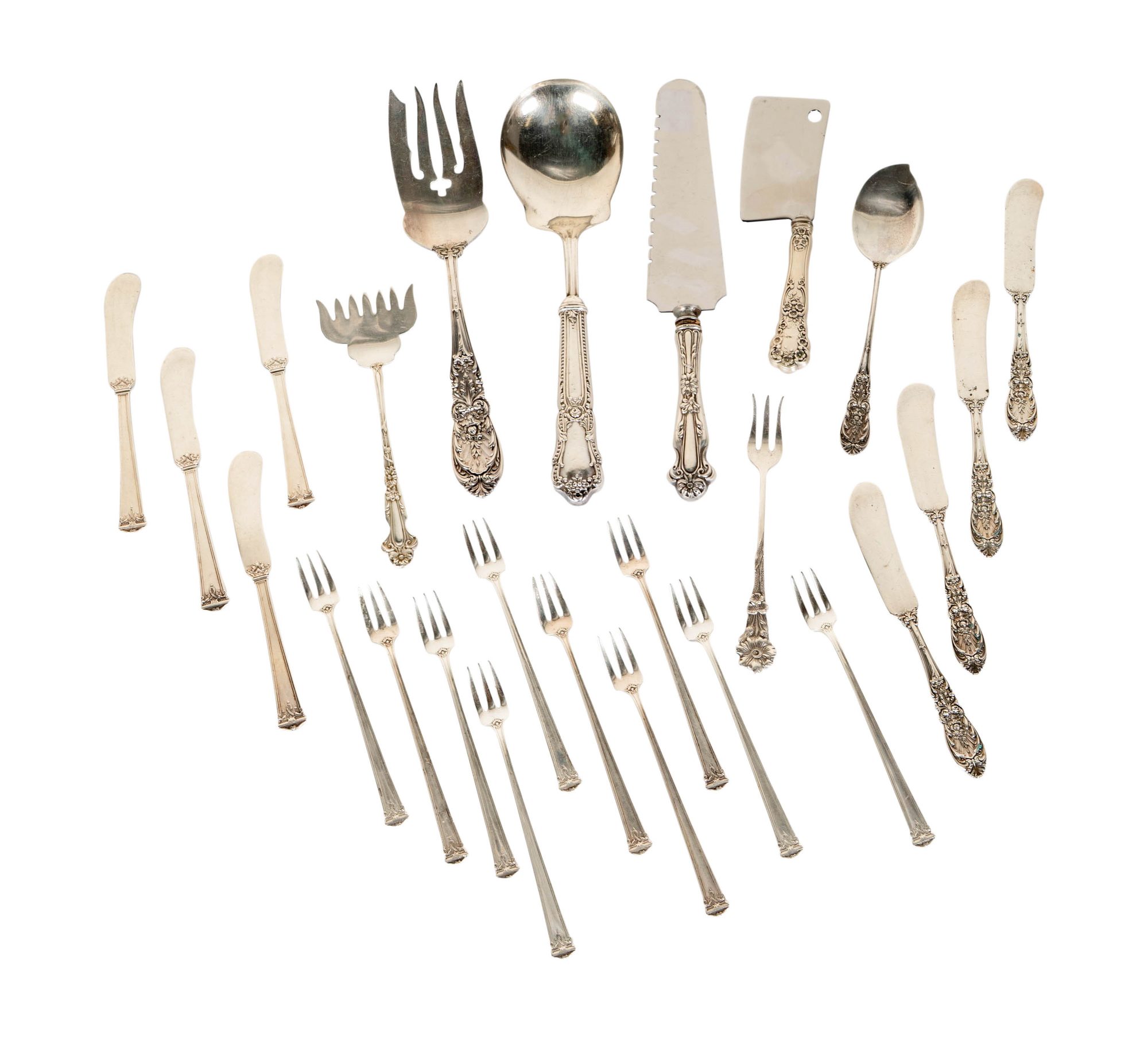 A Group of Assorted Sterling Flatware