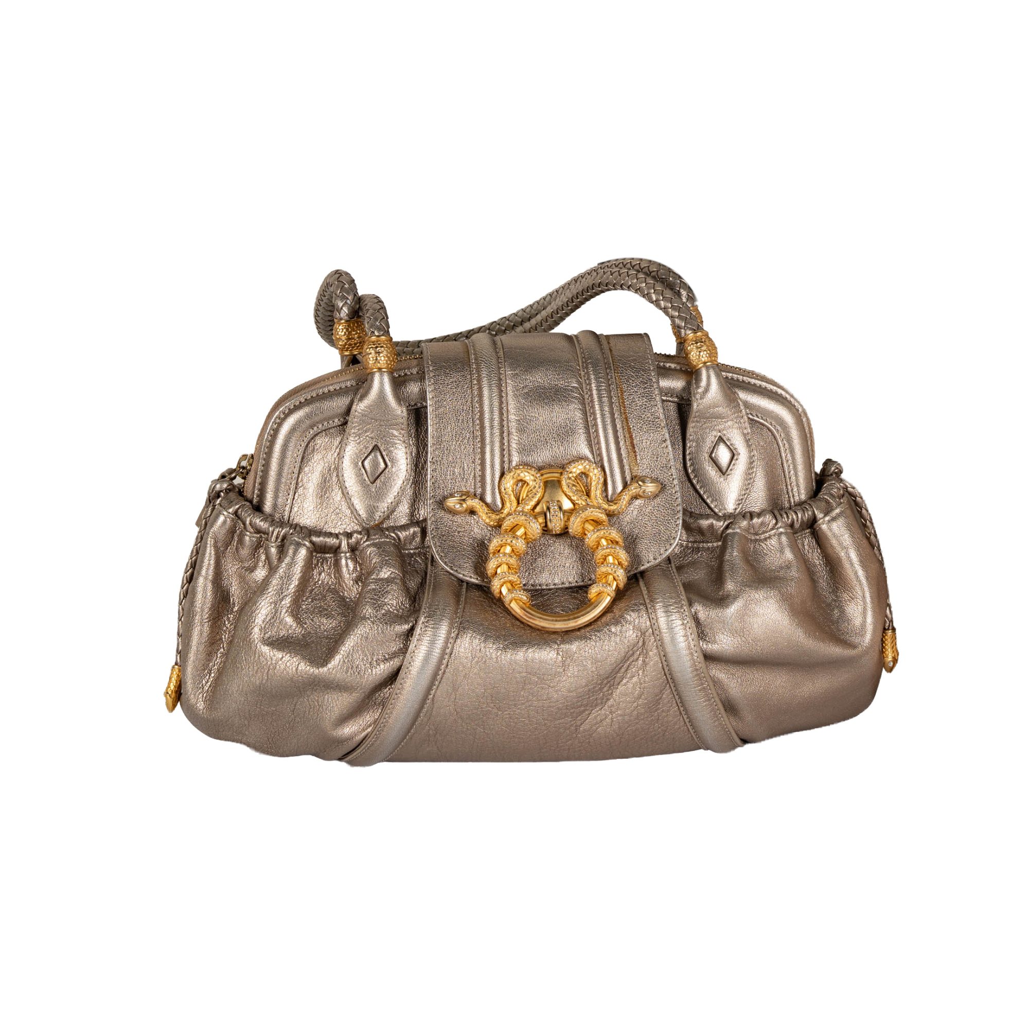 Rachael Zoe Judith Leiber Silver Bag