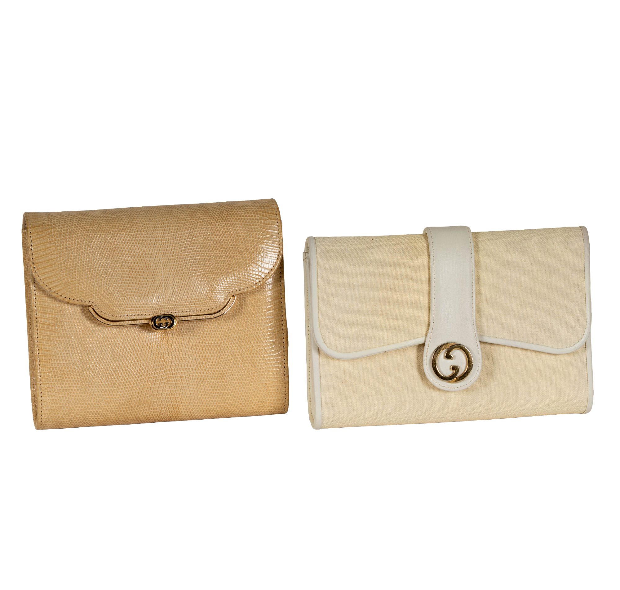 Two Vintage Gucci Clutches