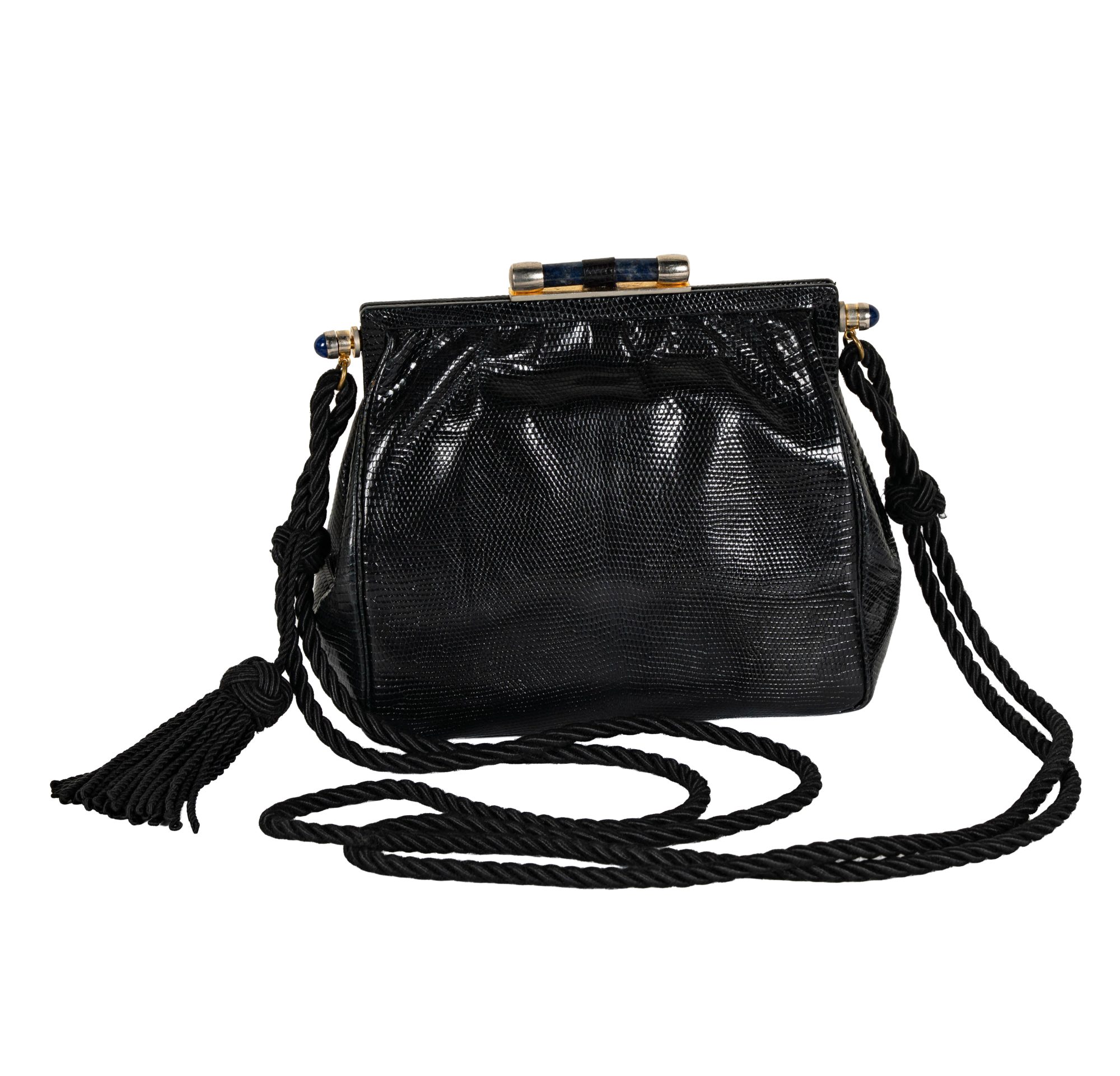 Vintage Gucci Black Leather Bag