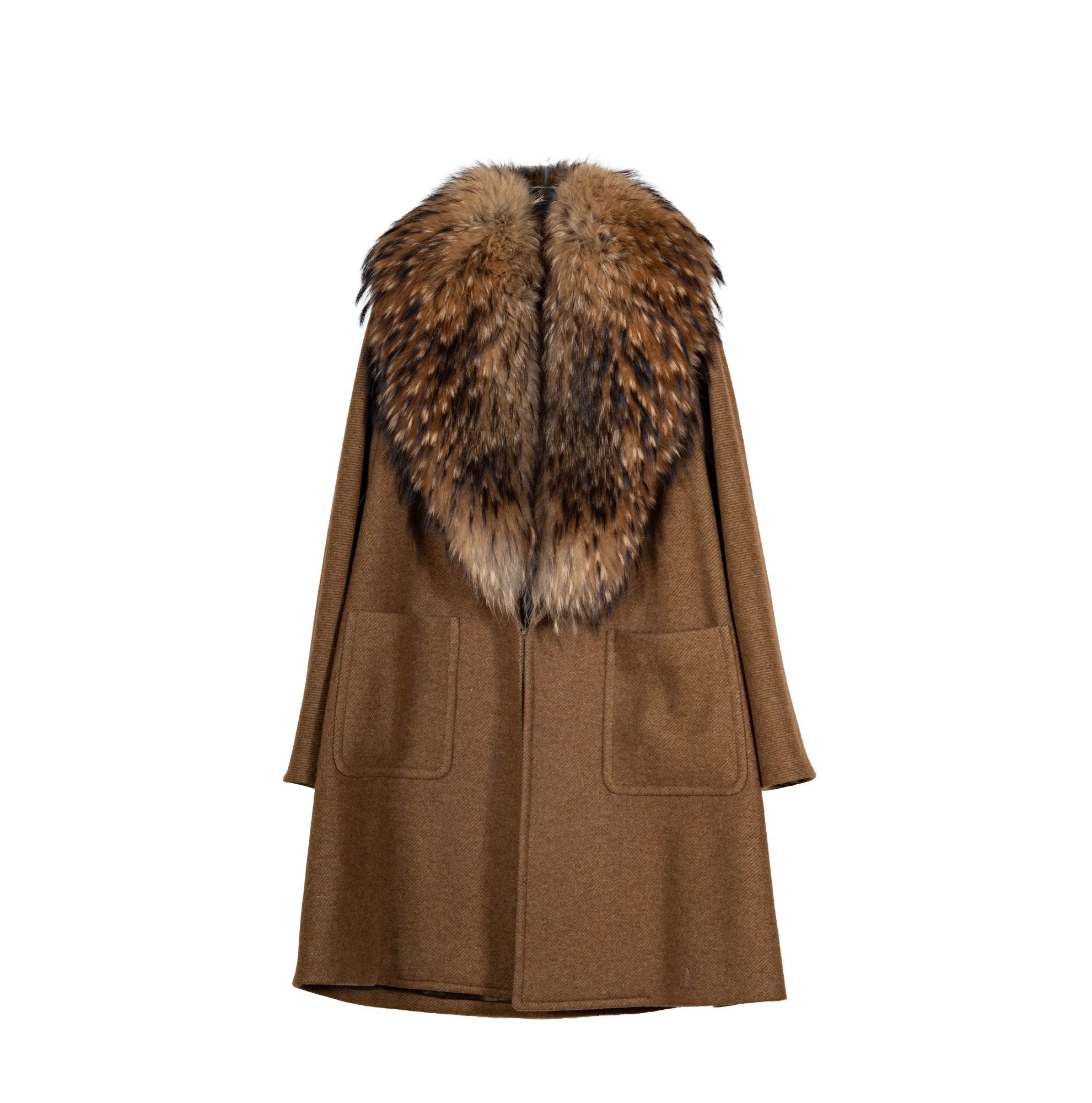 Celine Wool Fur Coat