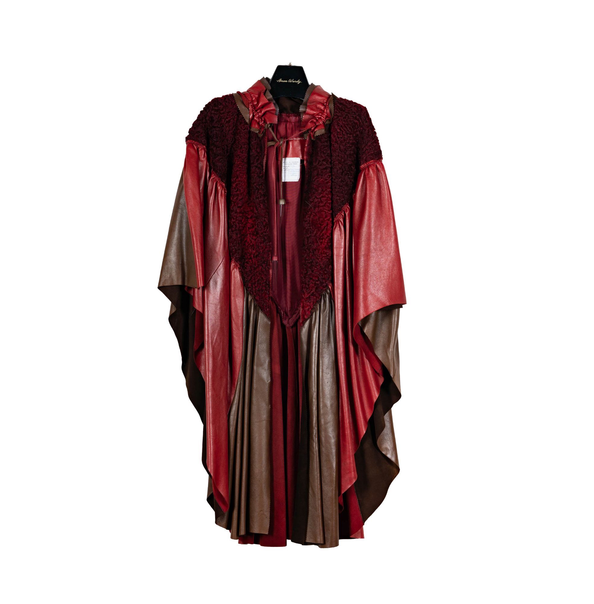 French Red Leather Cape