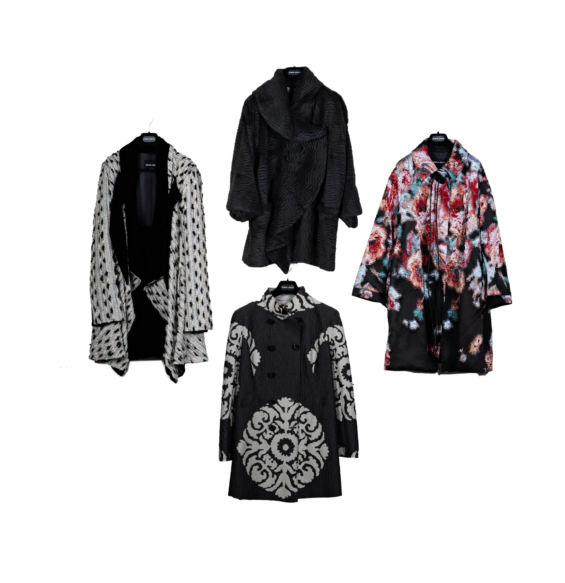 Four Armani Patterned Coats