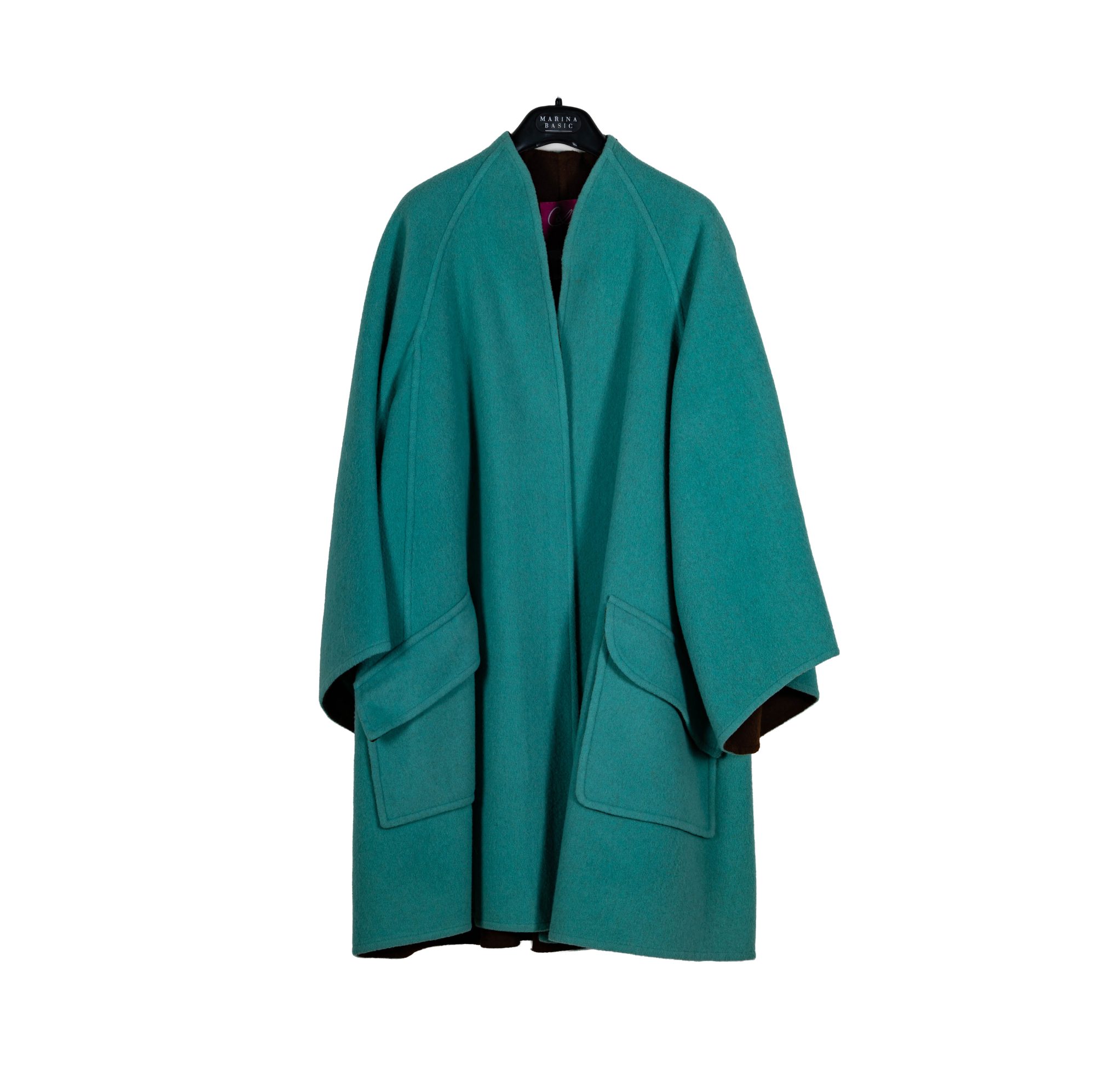 Christian LaCroix Teal Vintage Wool Coat